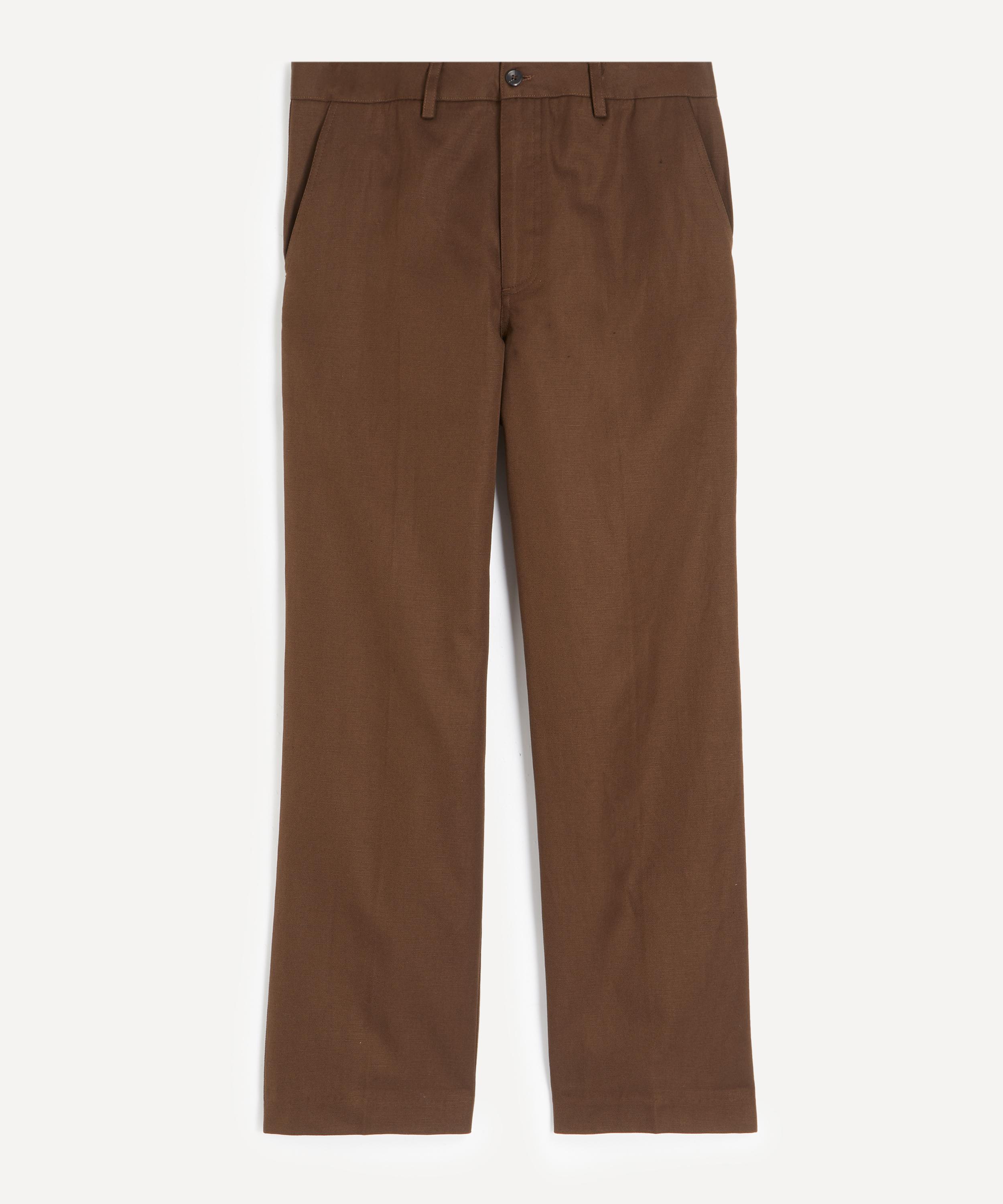 Aaron Levine - Cotton-Linen Workwear Trousers