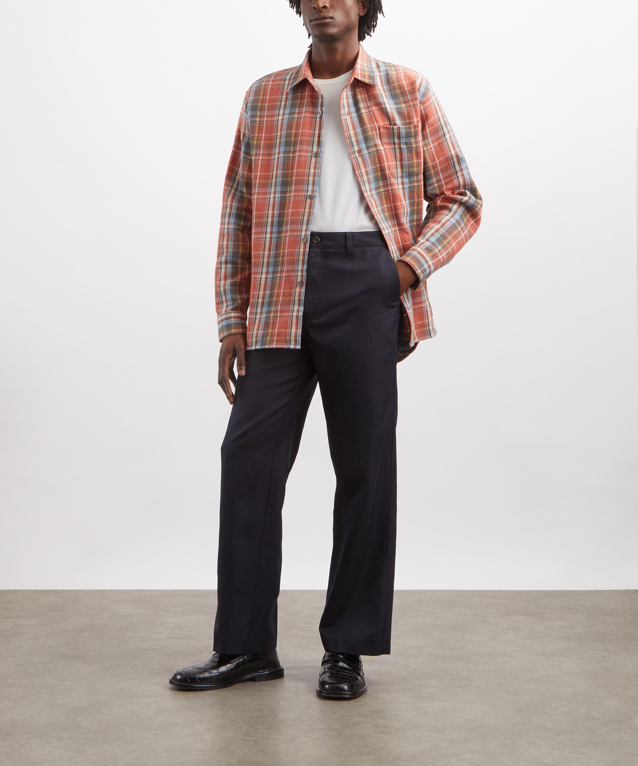 Aaron Levine - Cotton-Linen Workwear Trousers image number 1