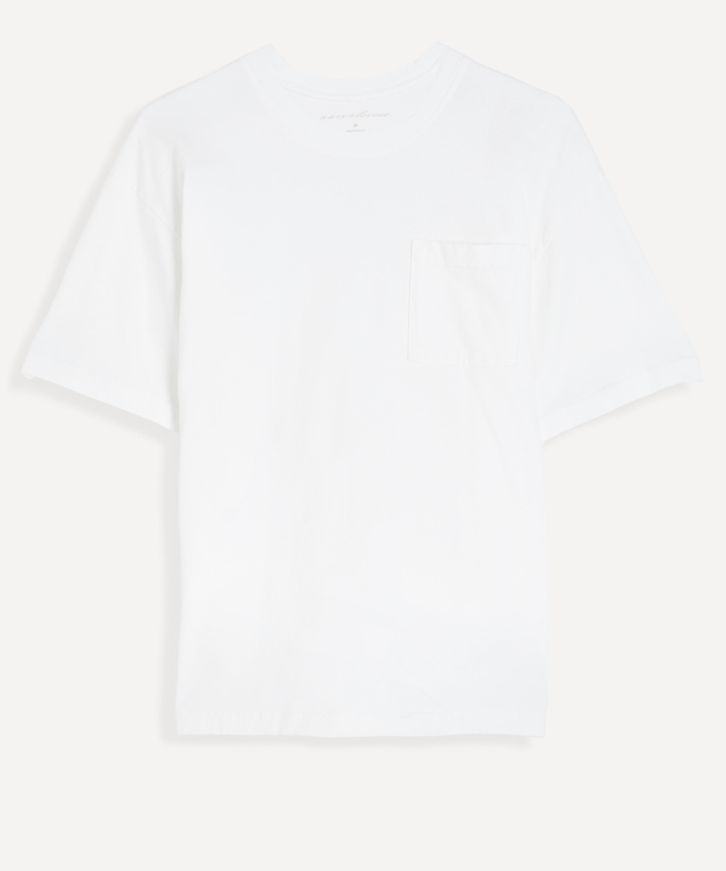 Aaron Levine - White Boxy Pocket T-Shirt