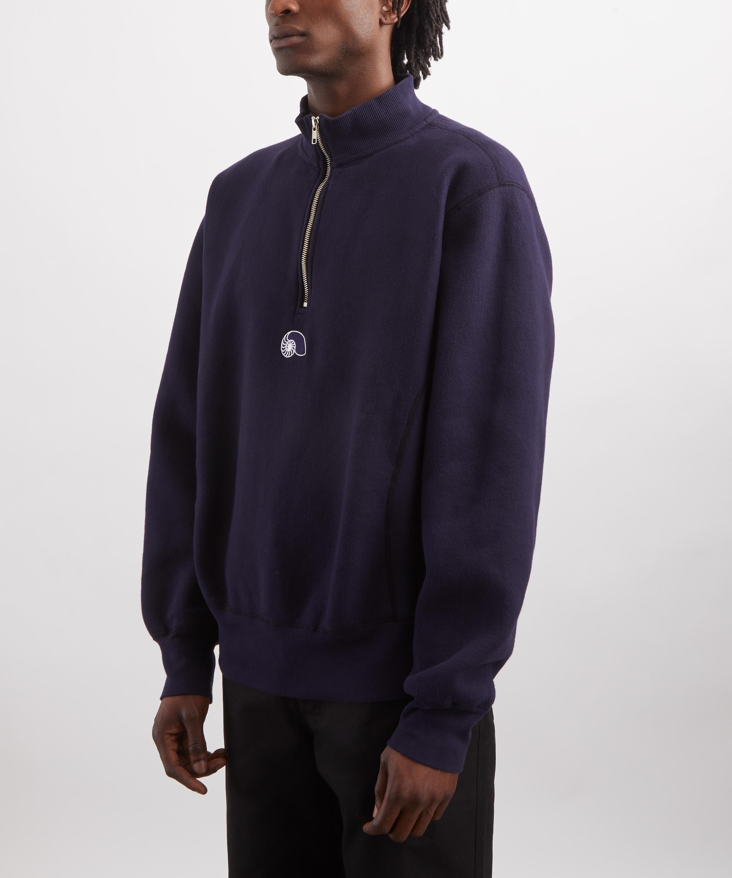 Aaron Levine - Navy Half-Zip Sweatshirt image number 2