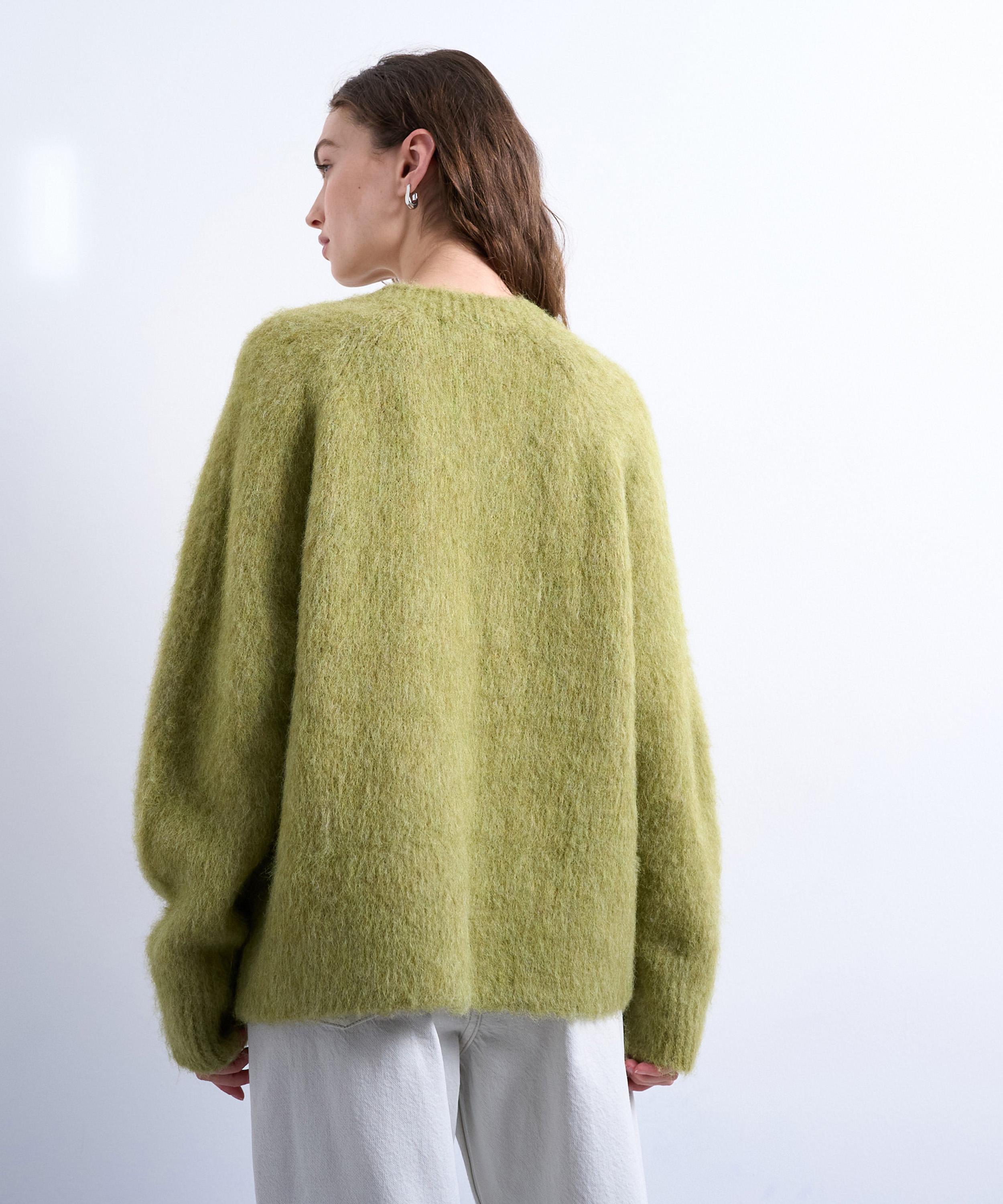 TOPSHOP - Avocado Knitted Premium Alpaca Jumper image number 3