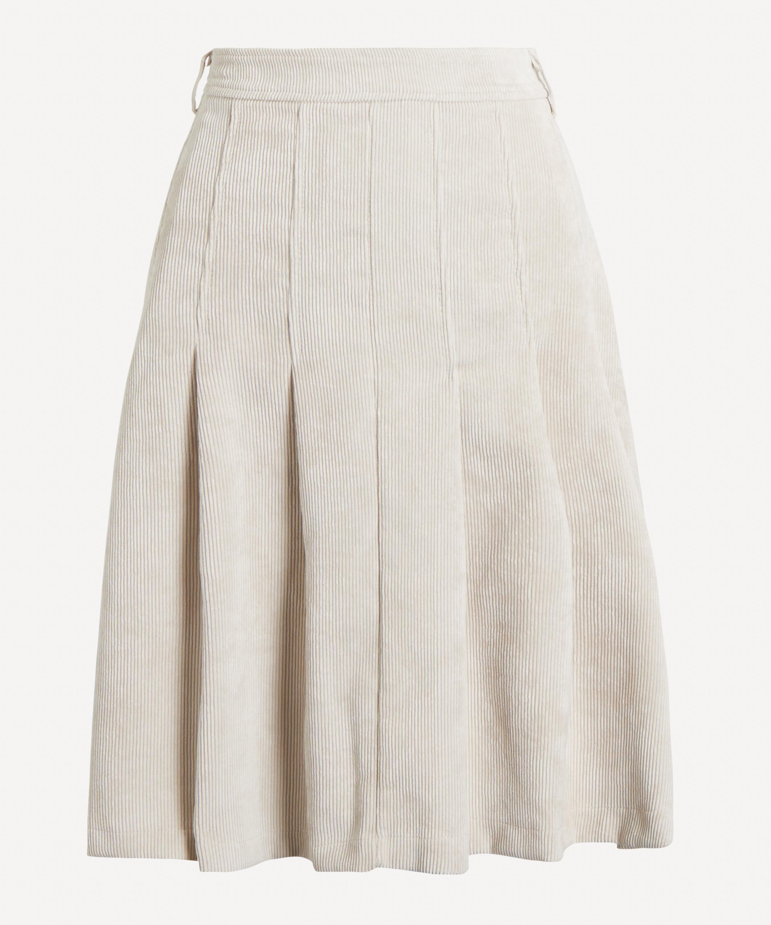 Coloma's - Evie Ivory Corduroy Skirt