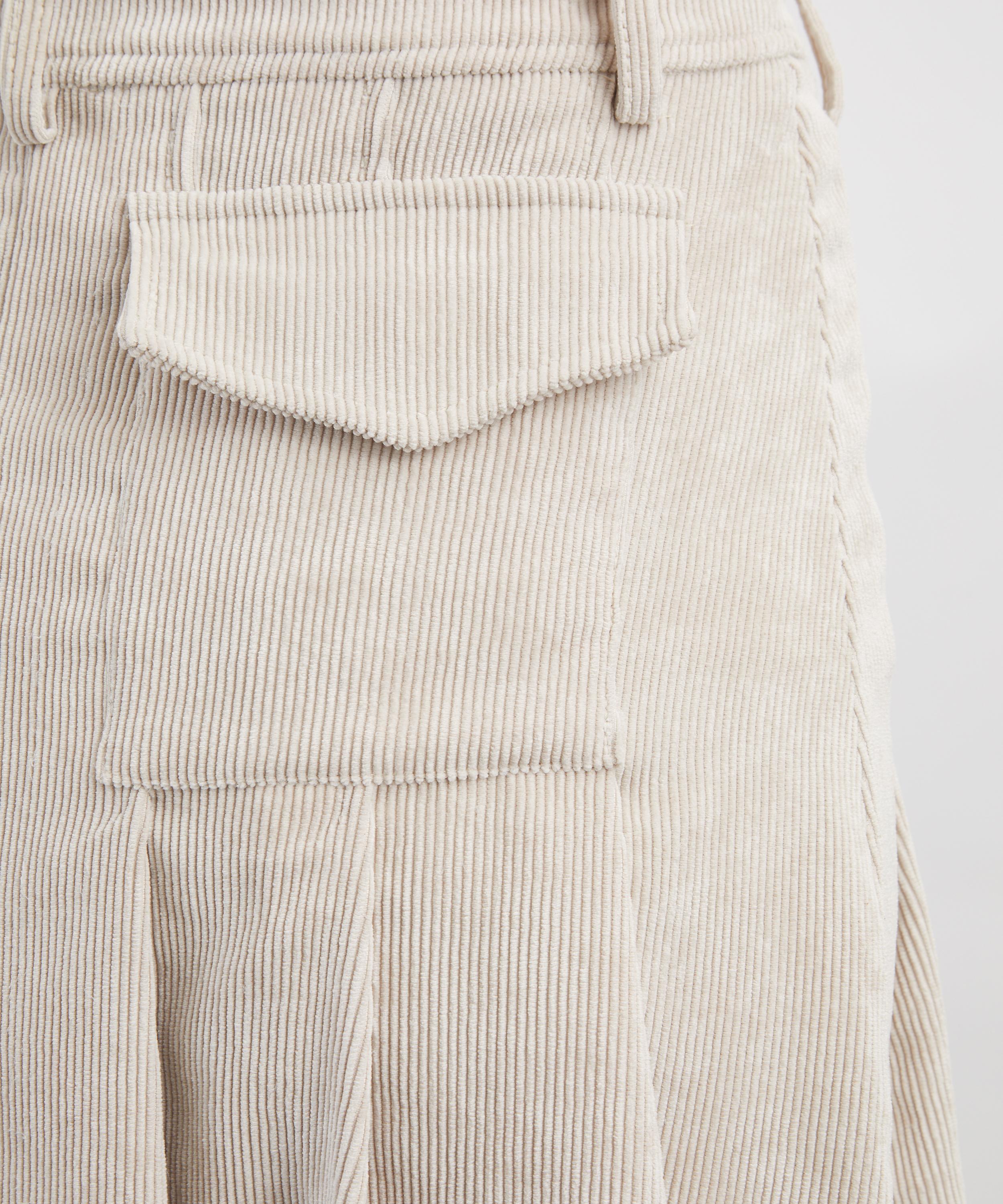 Coloma's - Evie Ivory Corduroy Skirt image number 4