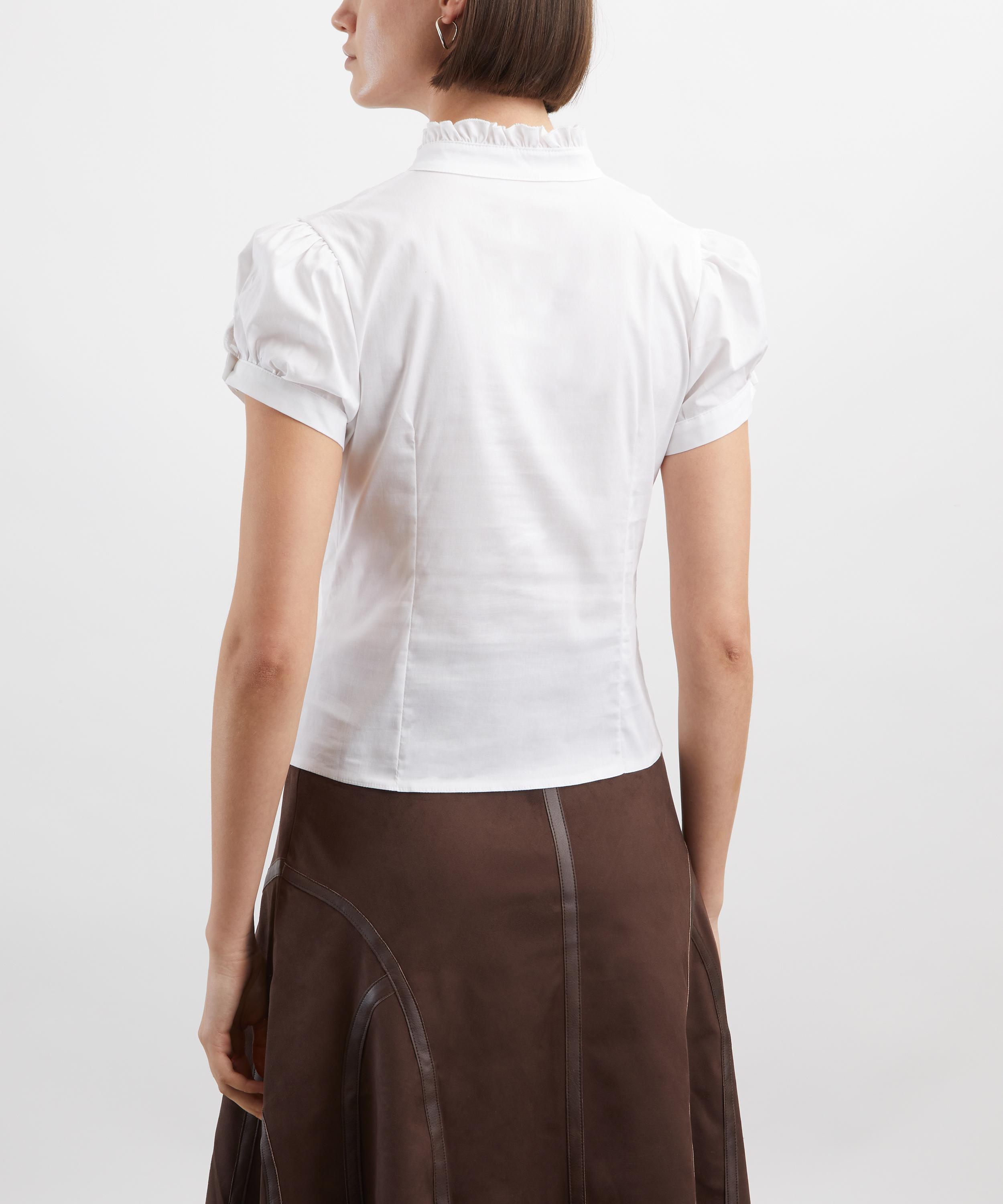Coloma's - Paloma White Cotton Shirt image number 3