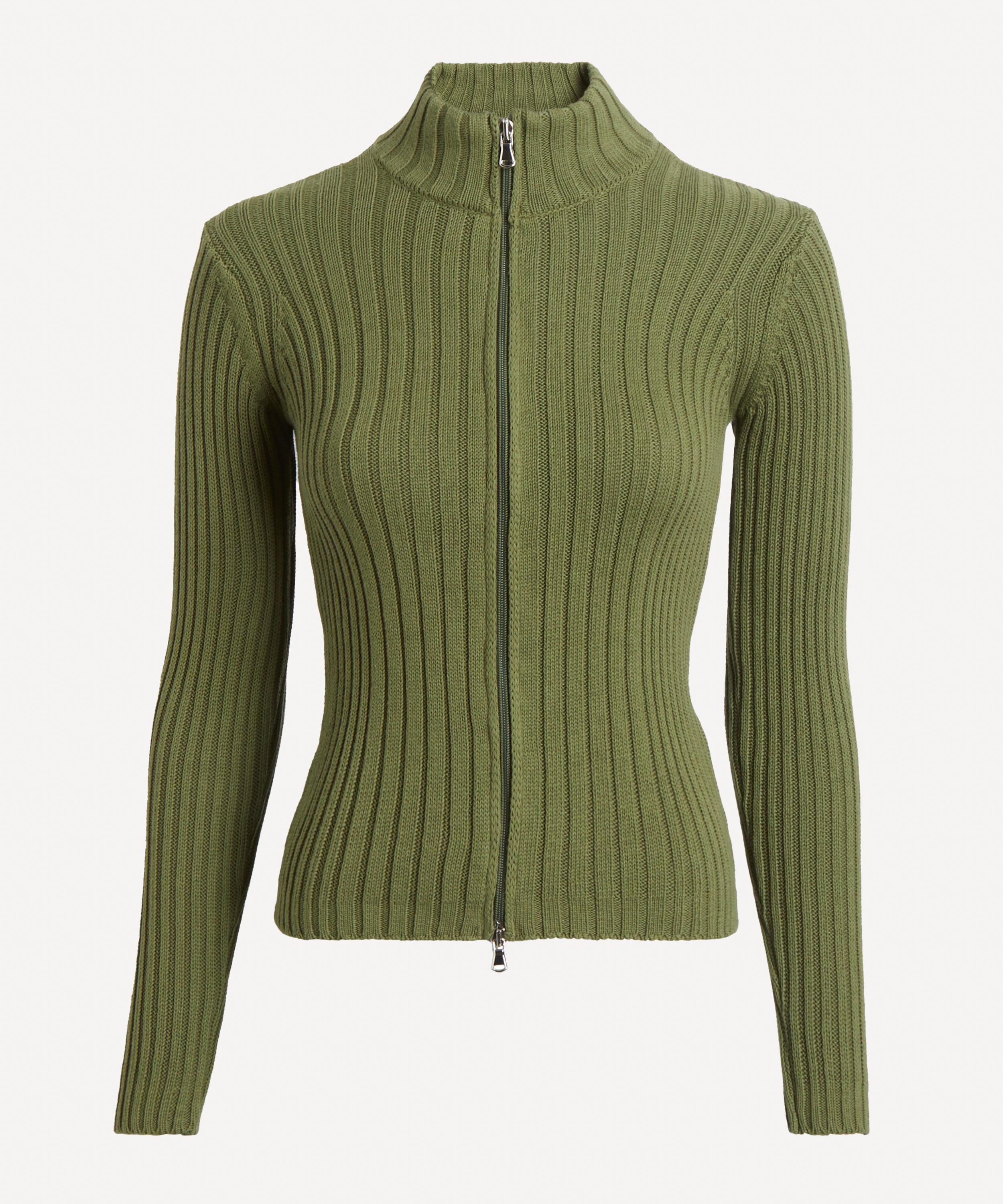 Coloma's - Barca Green Rib-Knit Top