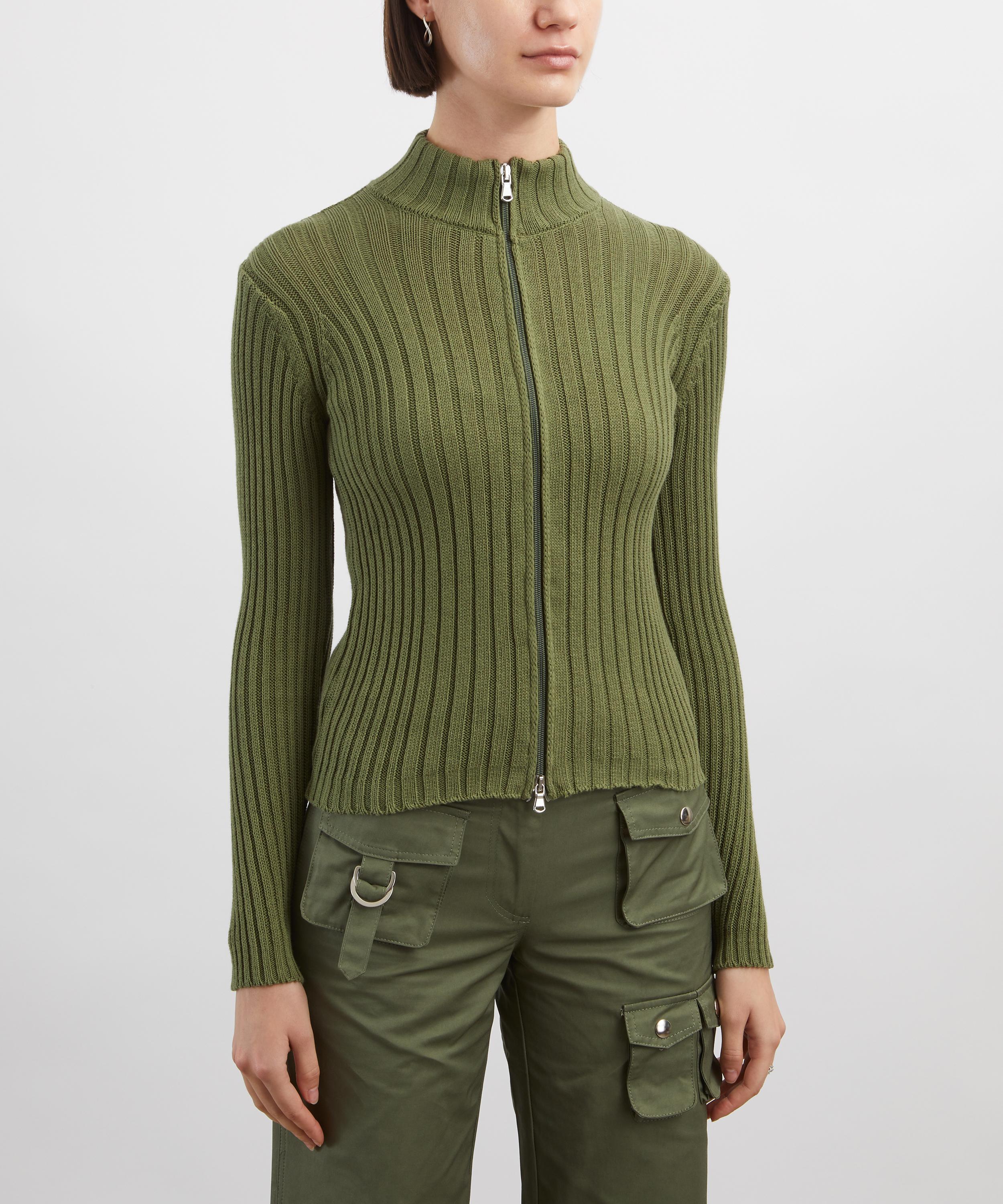 Coloma's - Barca Green Rib-Knit Top image number 2