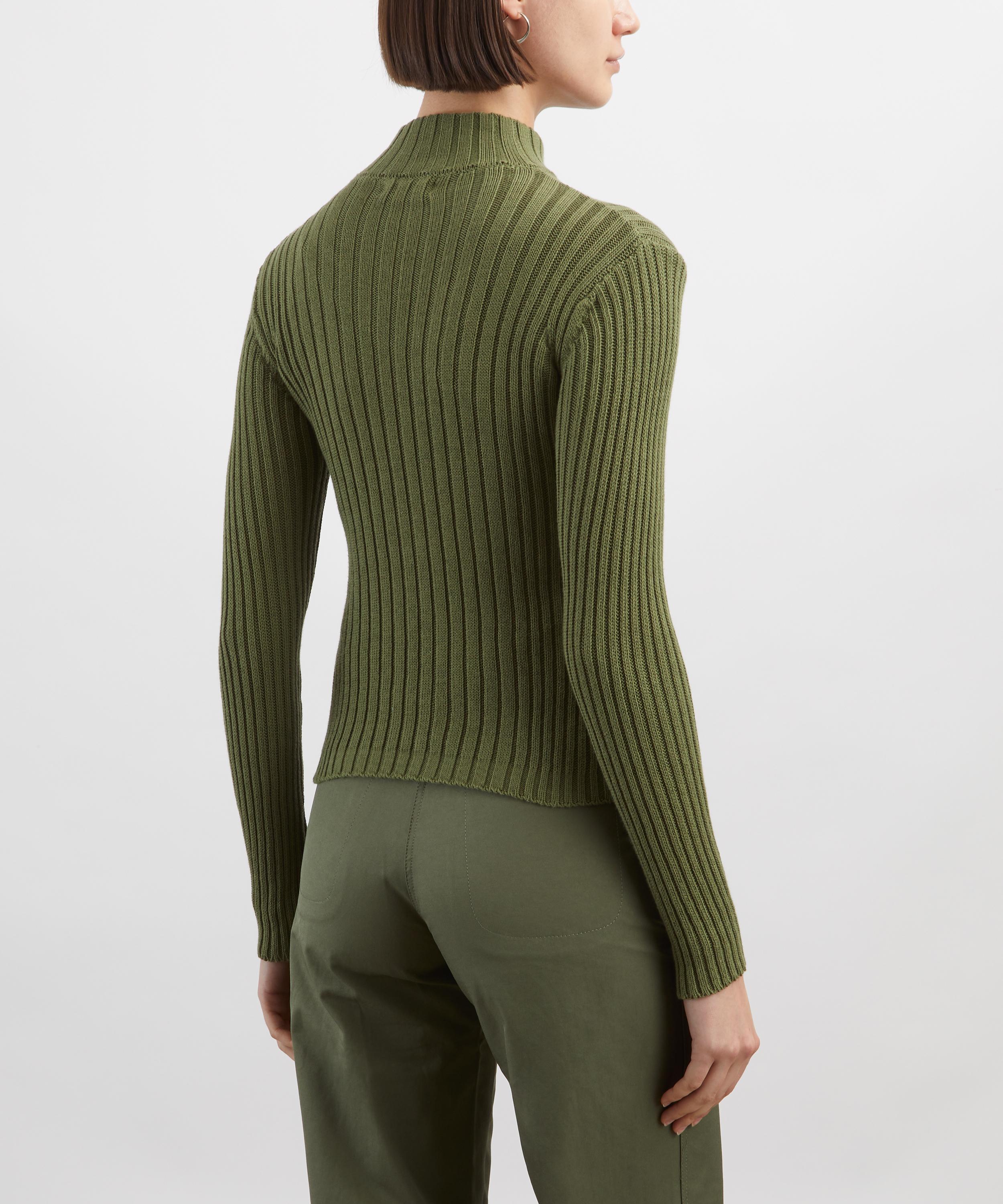 Coloma's - Barca Green Rib-Knit Top image number 3