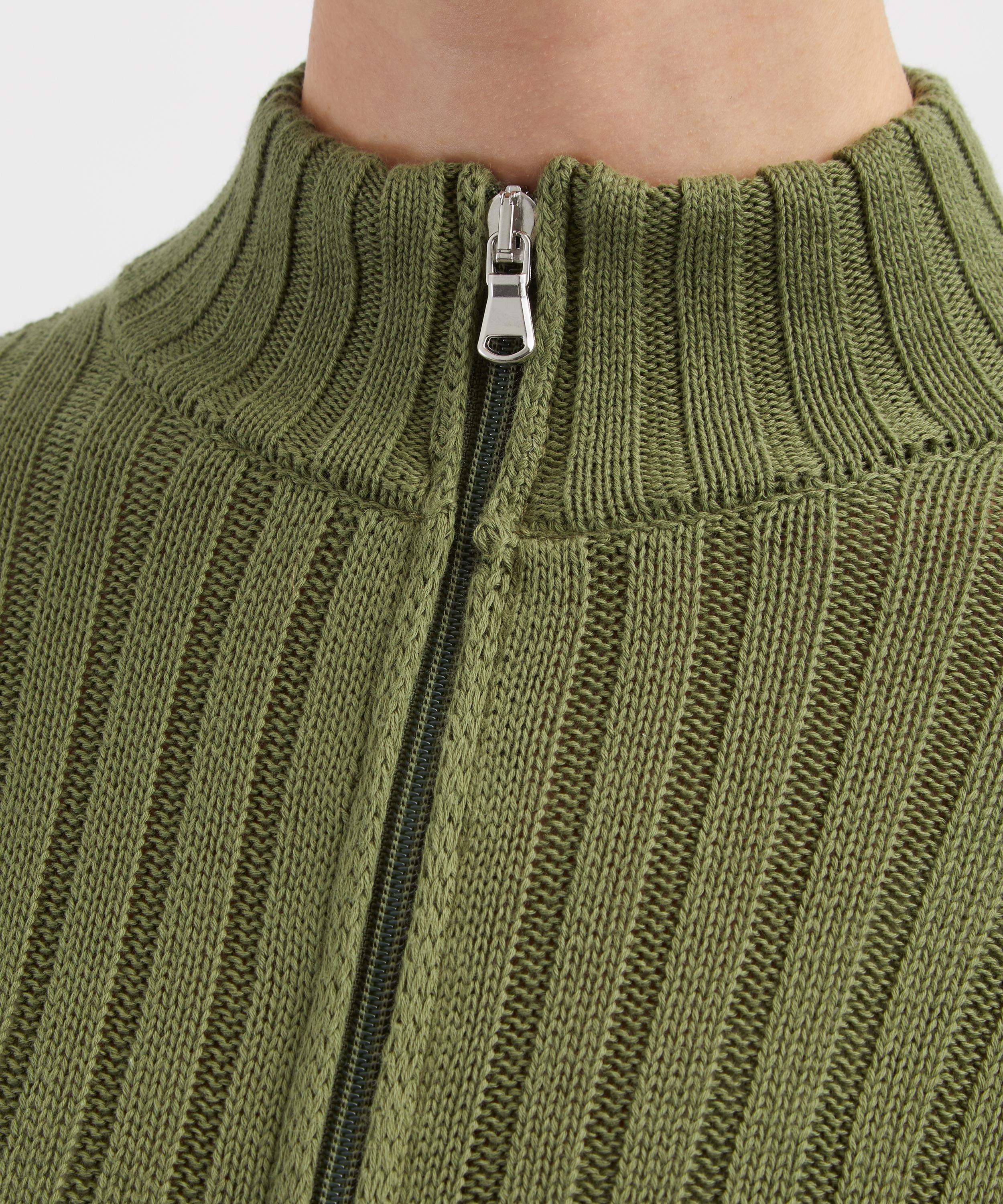 Coloma's - Barca Green Rib-Knit Top image number 4