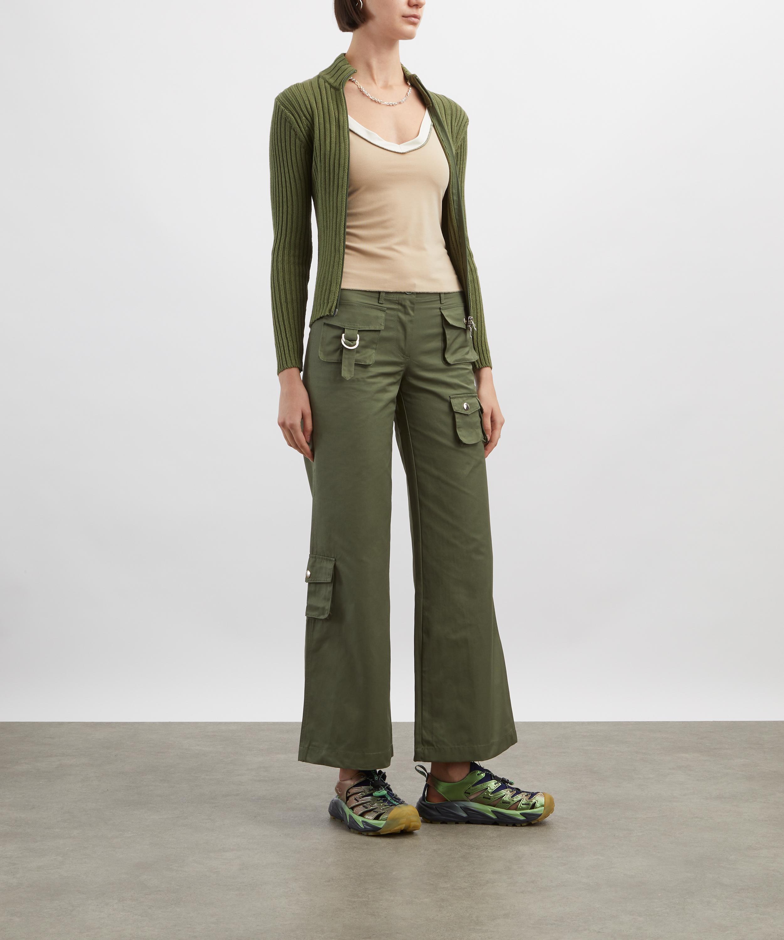 Coloma's - Marina Khaki Cargo Trousers image number 1