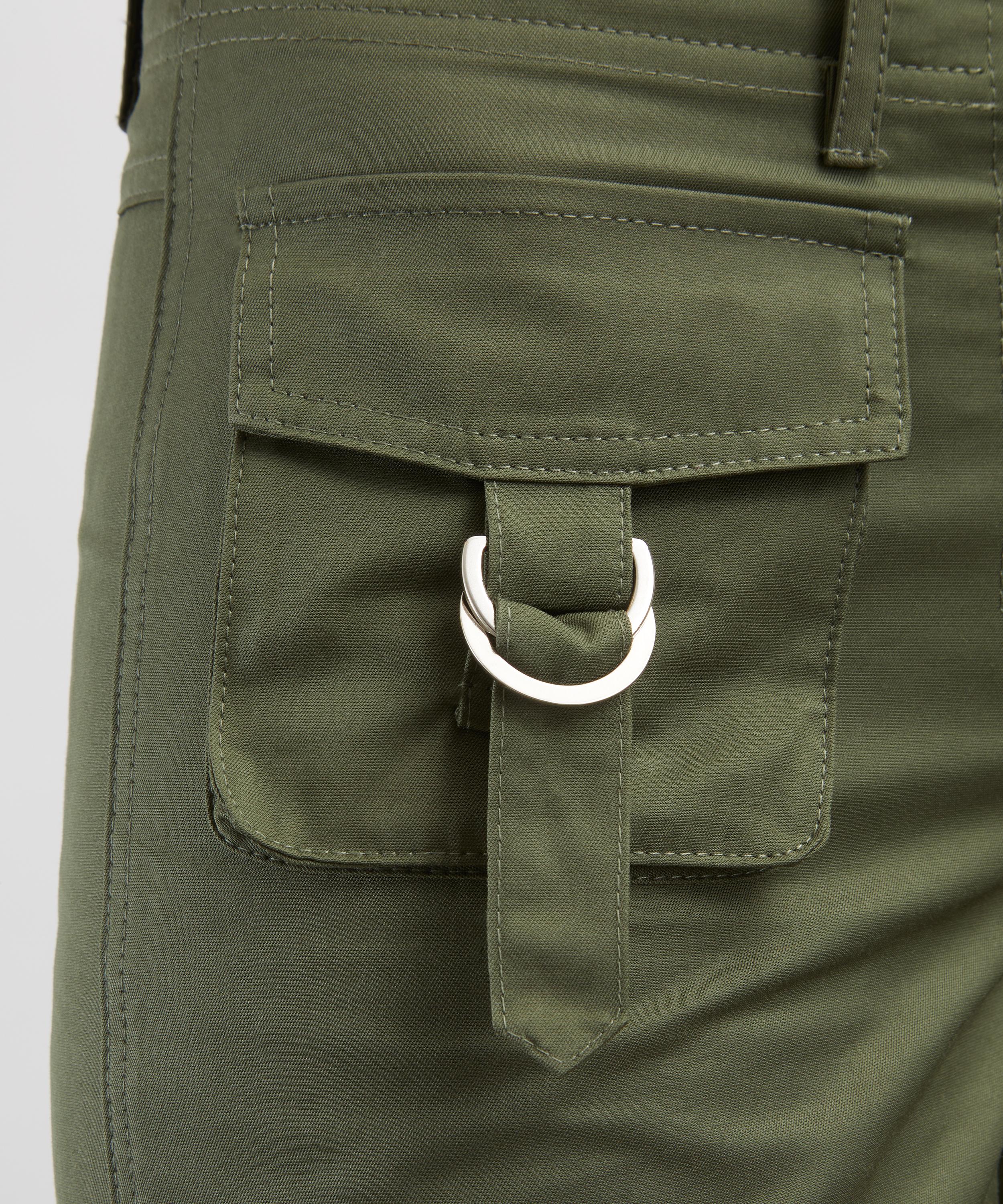 Coloma's - Marina Khaki Cargo Trousers image number 4