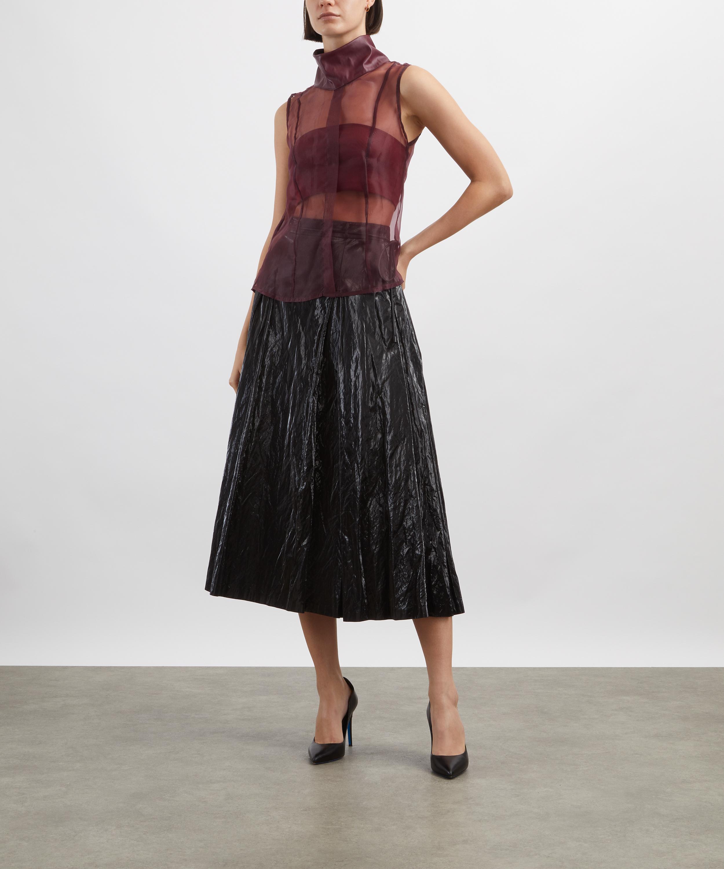Coloma's - Fiorella Burgundy Organza Top image number 1