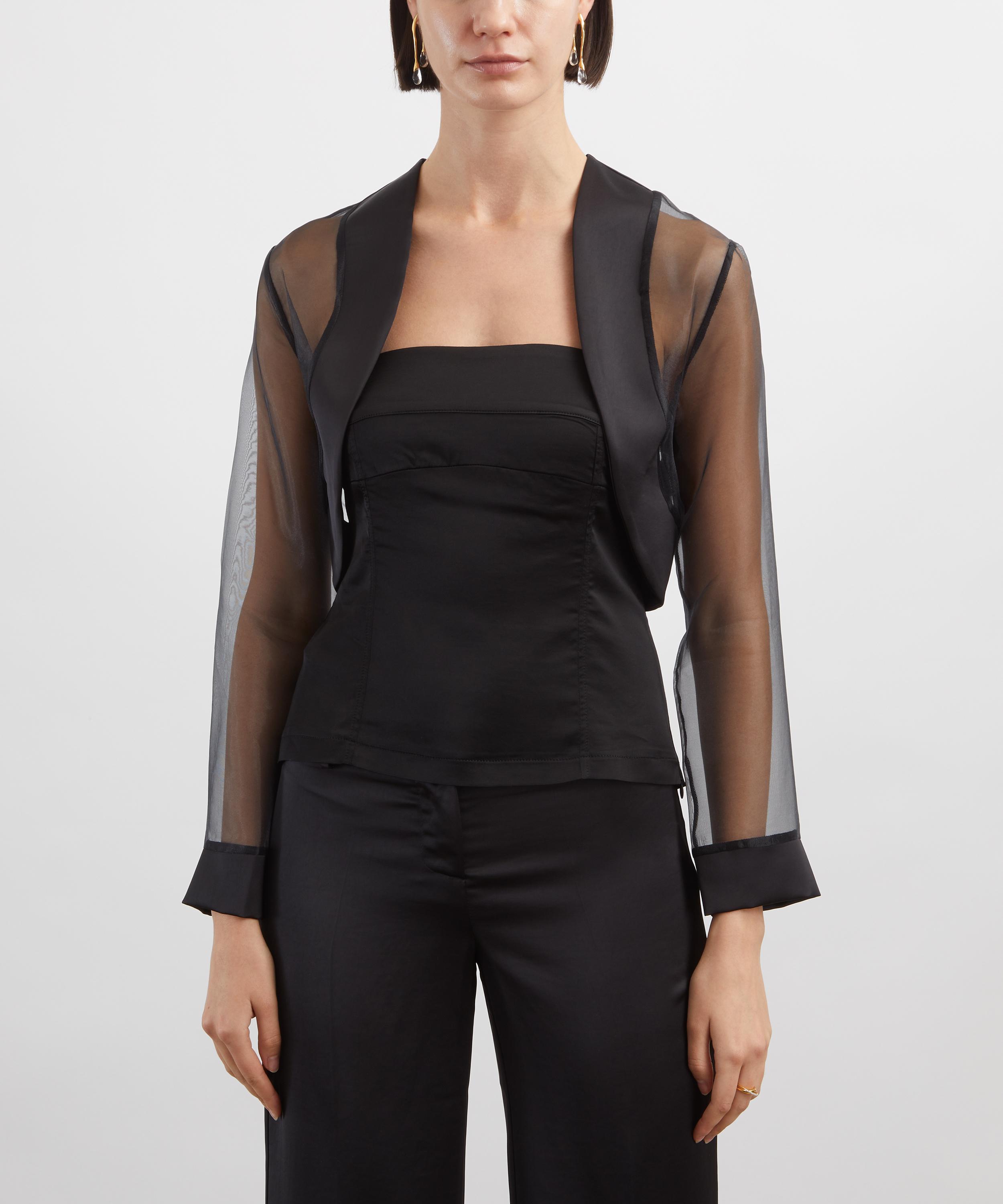 Coloma's - Juls Black Organza Jacket image number 2