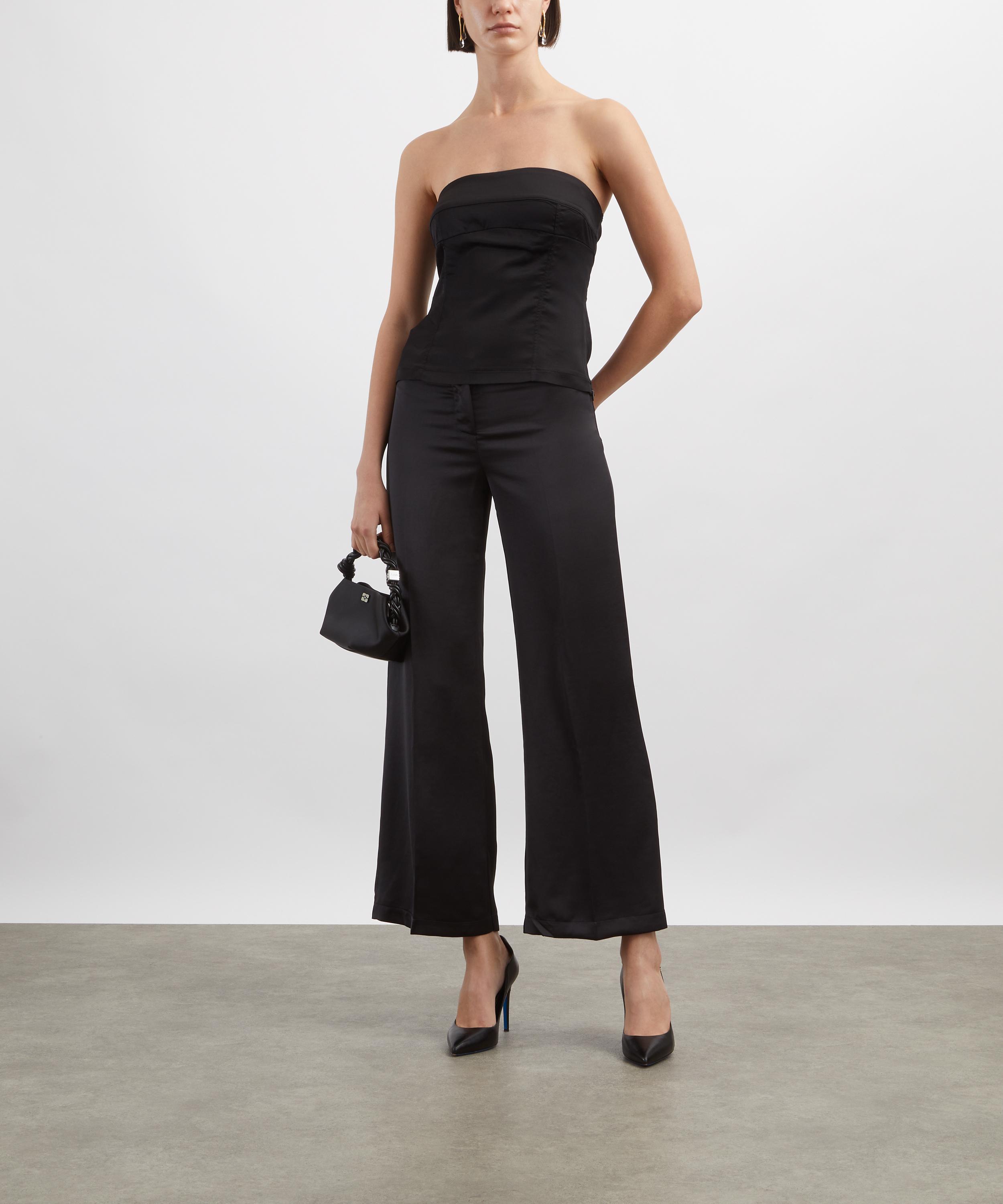 Coloma's - Lucila Black Satin Corset Top image number 1