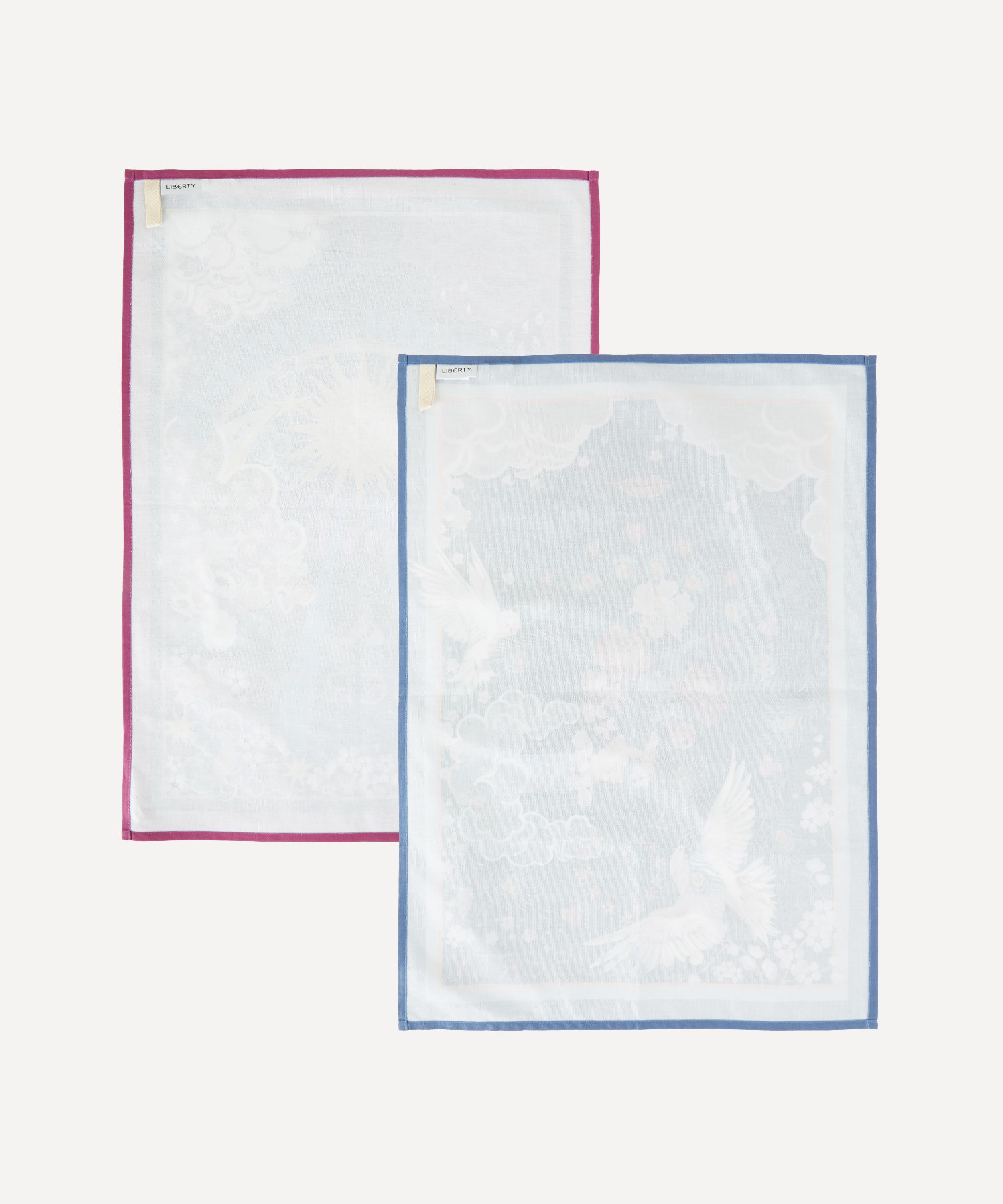 Liberty - Peace Love Liberty Tea Towels Set of Two image number 1