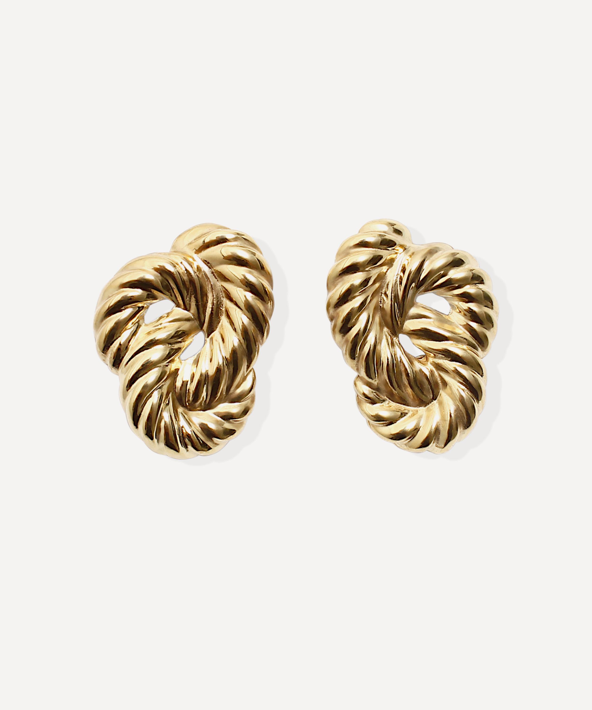 By Alona - 18ct Gold-Plated Lolita Stud Earrings