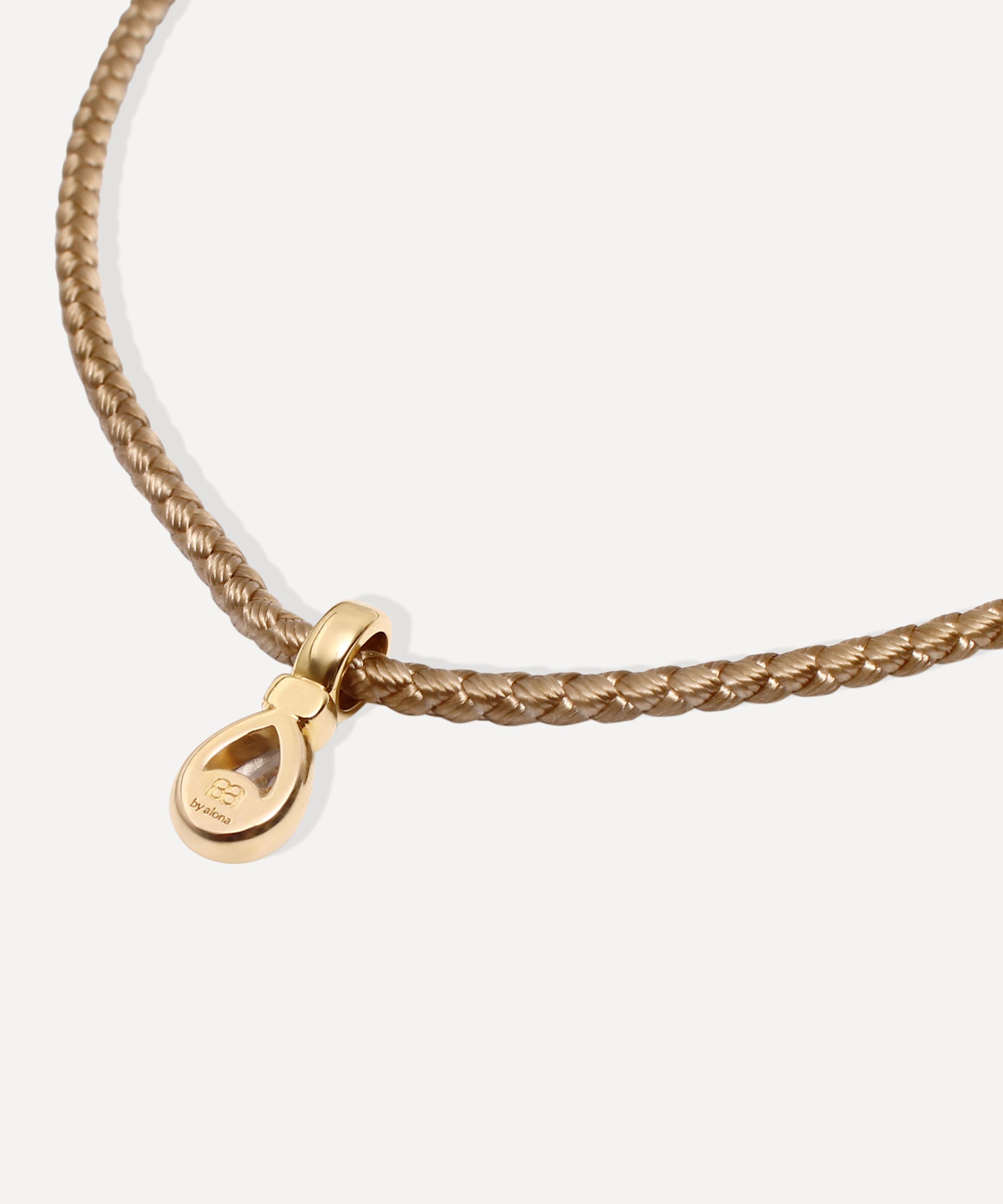 By Alona - 18ct Gold-Plated Auralis Zirconia Cord Necklace image number 2