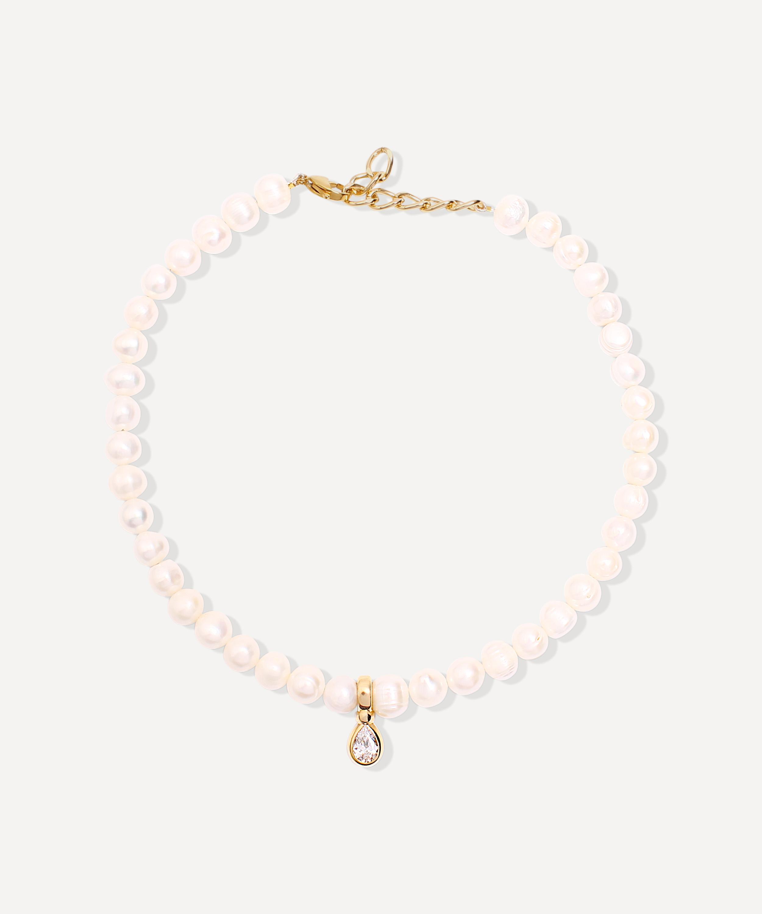 By Alona - 18ct Gold-Plated Heaven Pearl Necklace image number 1