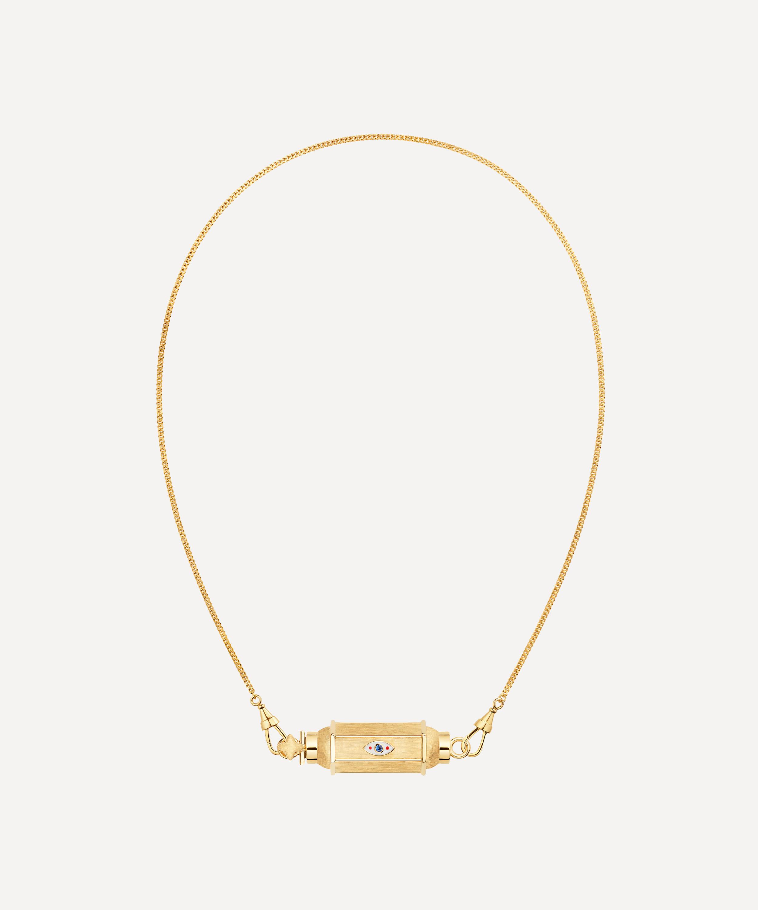 Marie Lichtenberg - 18ct Gold Evil Eye Baby Locket Necklace