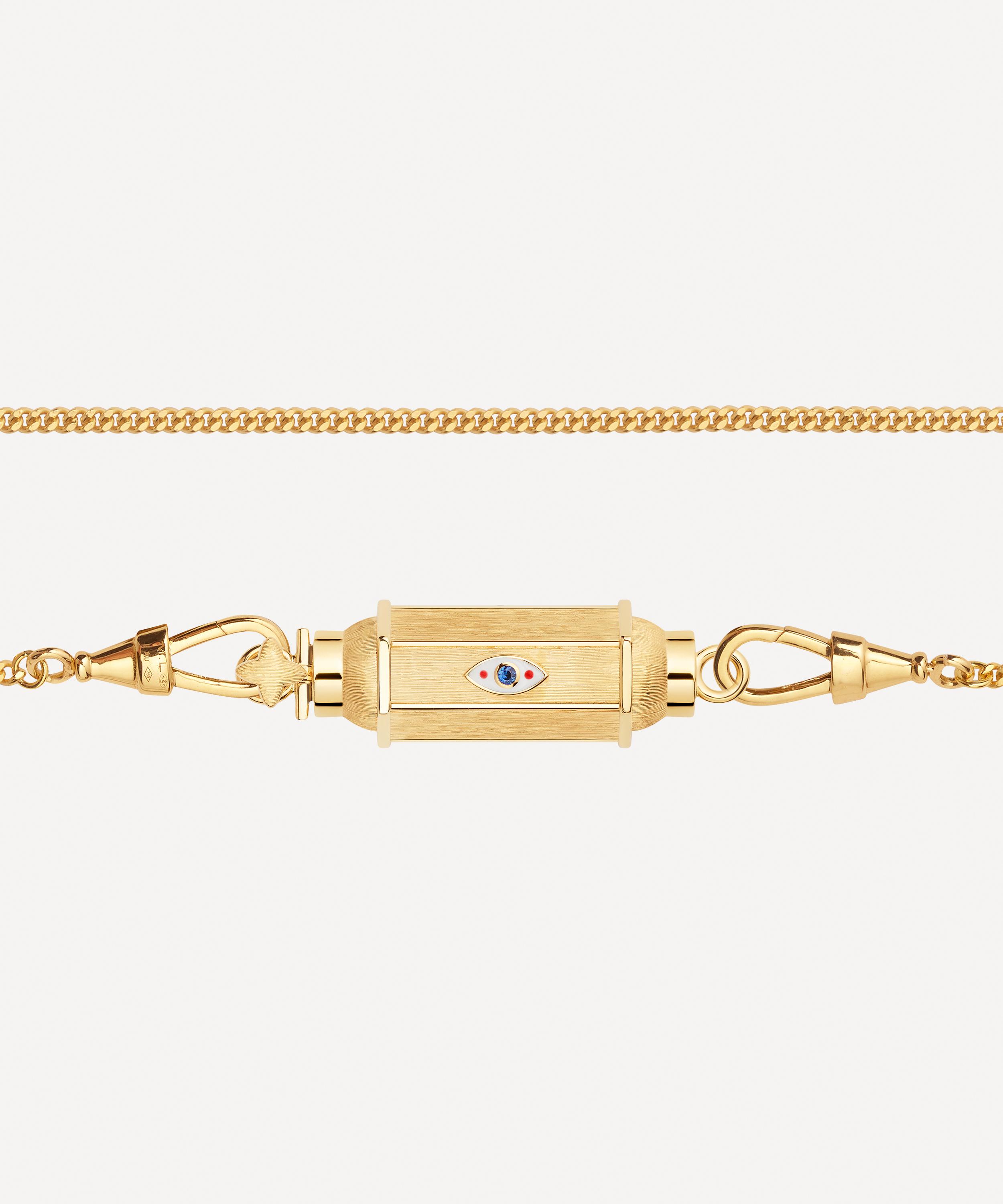 Marie Lichtenberg - 18ct Gold Evil Eye Baby Locket Necklace image number 2