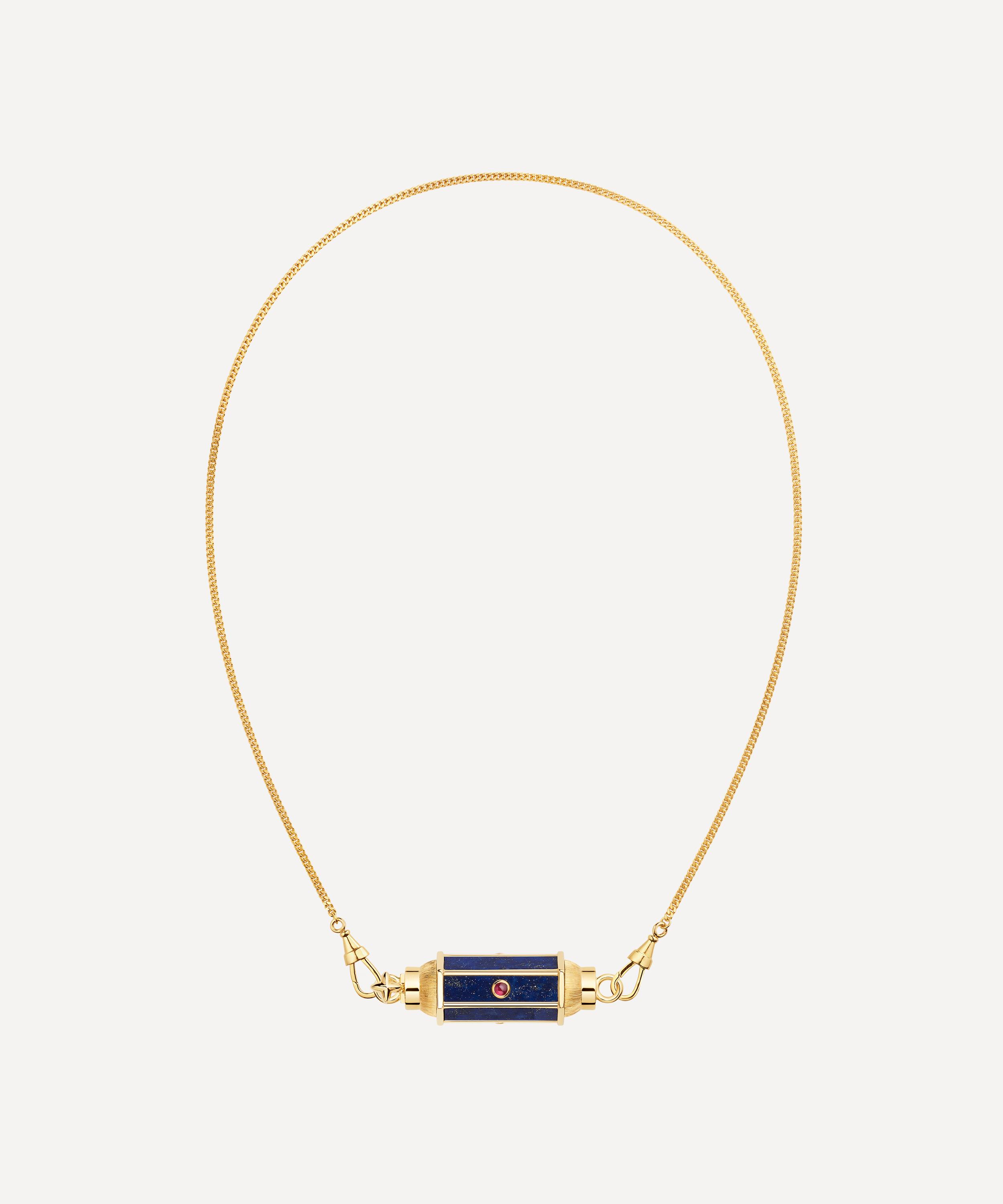 Marie Lichtenberg - 18ct Gold Lapis Baby Locket Necklace