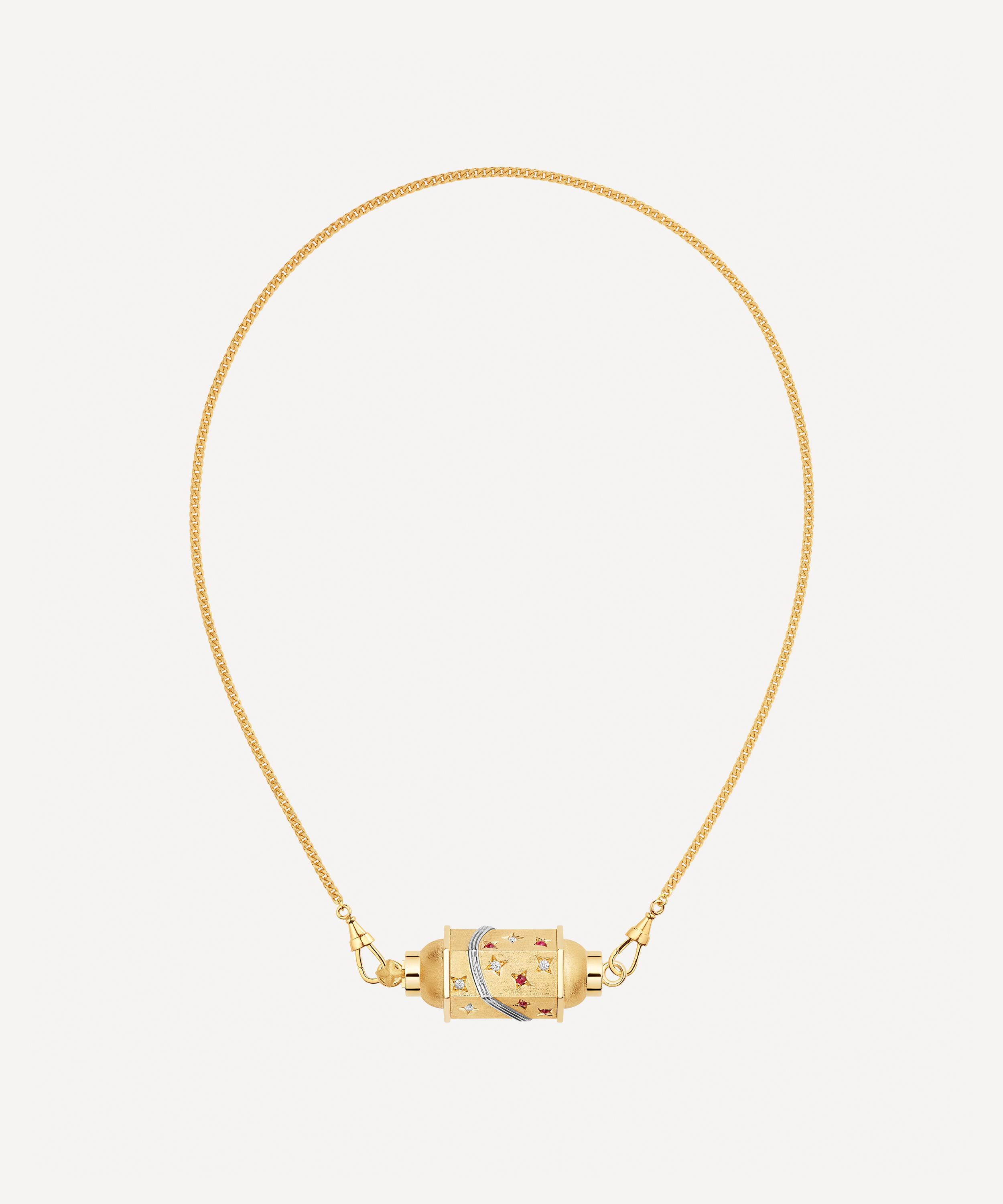 Marie Lichtenberg - 18ct Gold Milky Way Locket Necklace