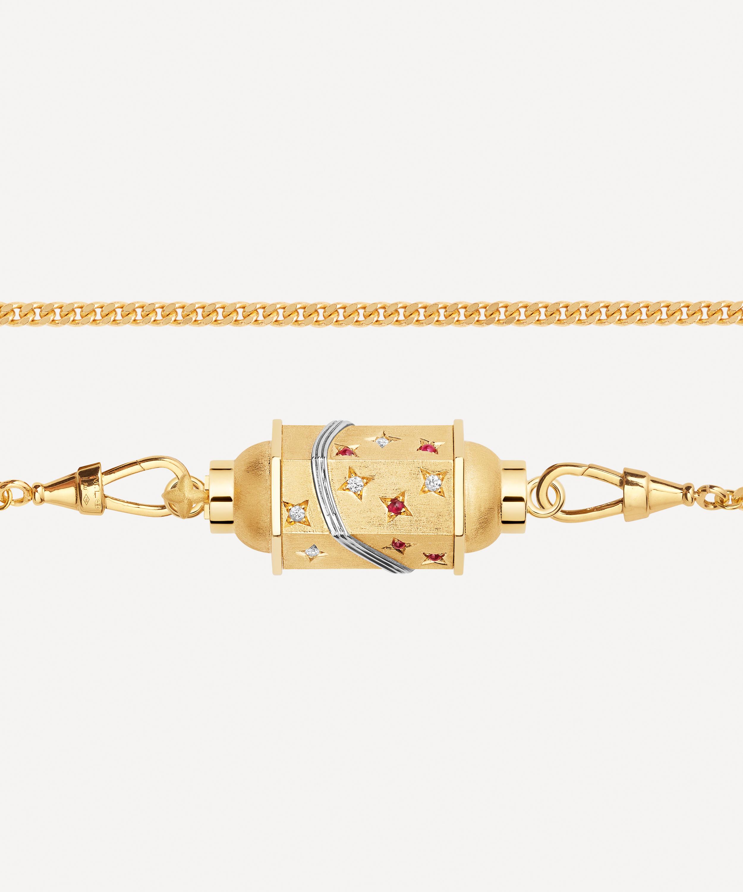 Marie Lichtenberg - 18ct Gold Milky Way Locket Necklace image number 2