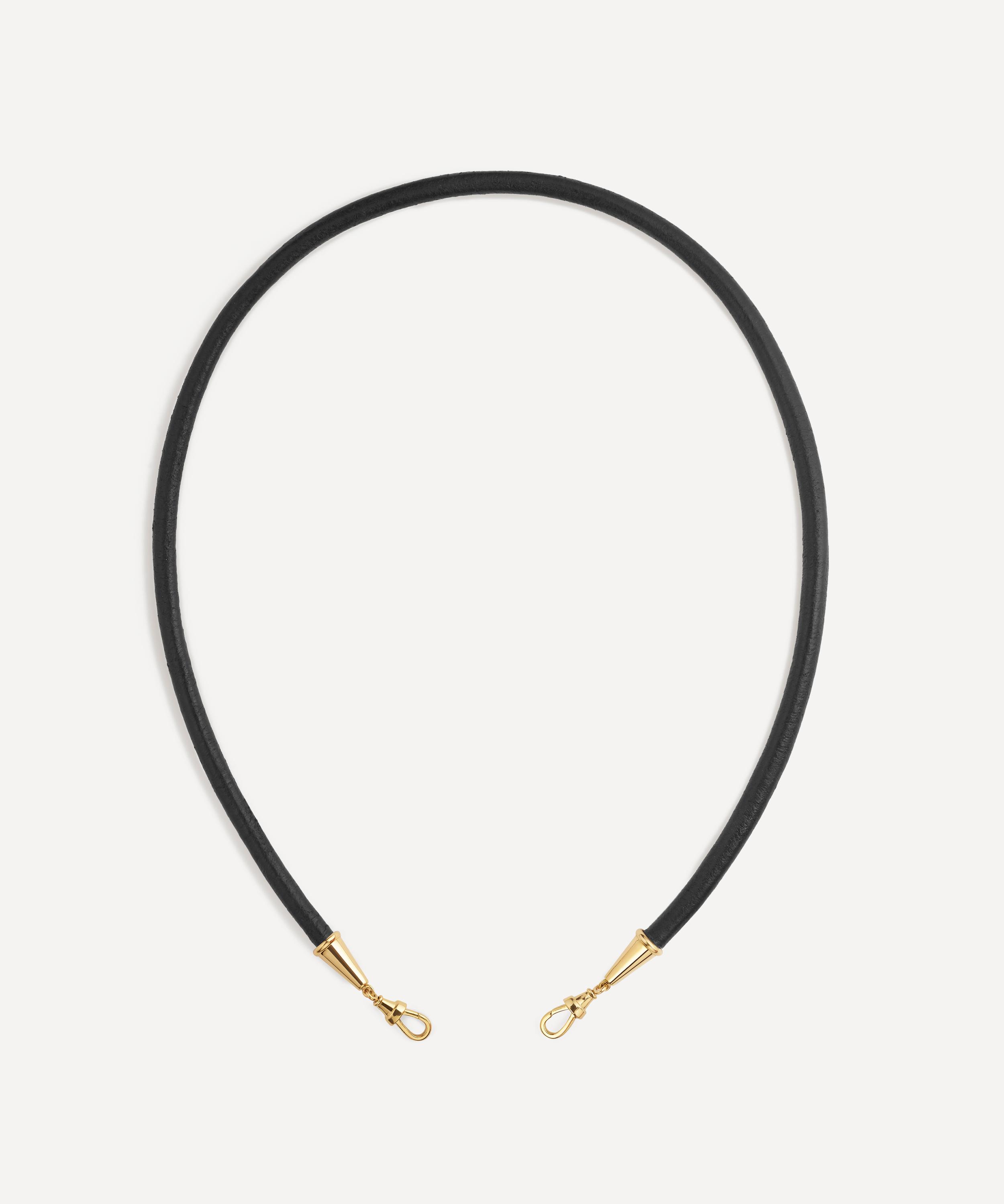 Marie Lichtenberg - 18ct Gold Lasso Leather Necklace