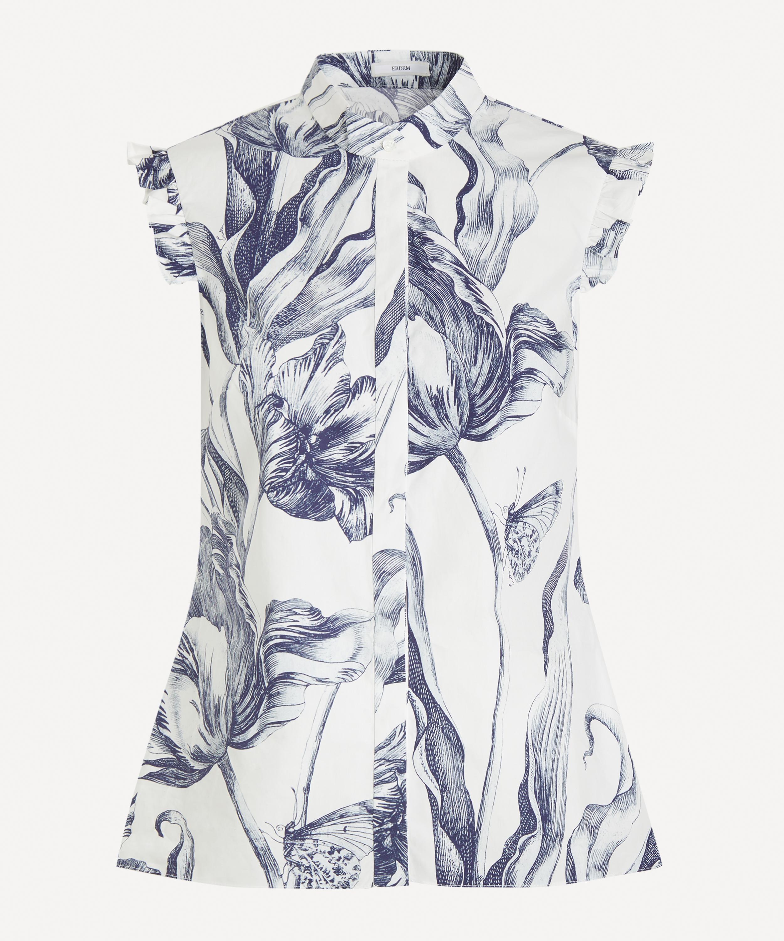Erdem - Floral Print Sleeveless Top