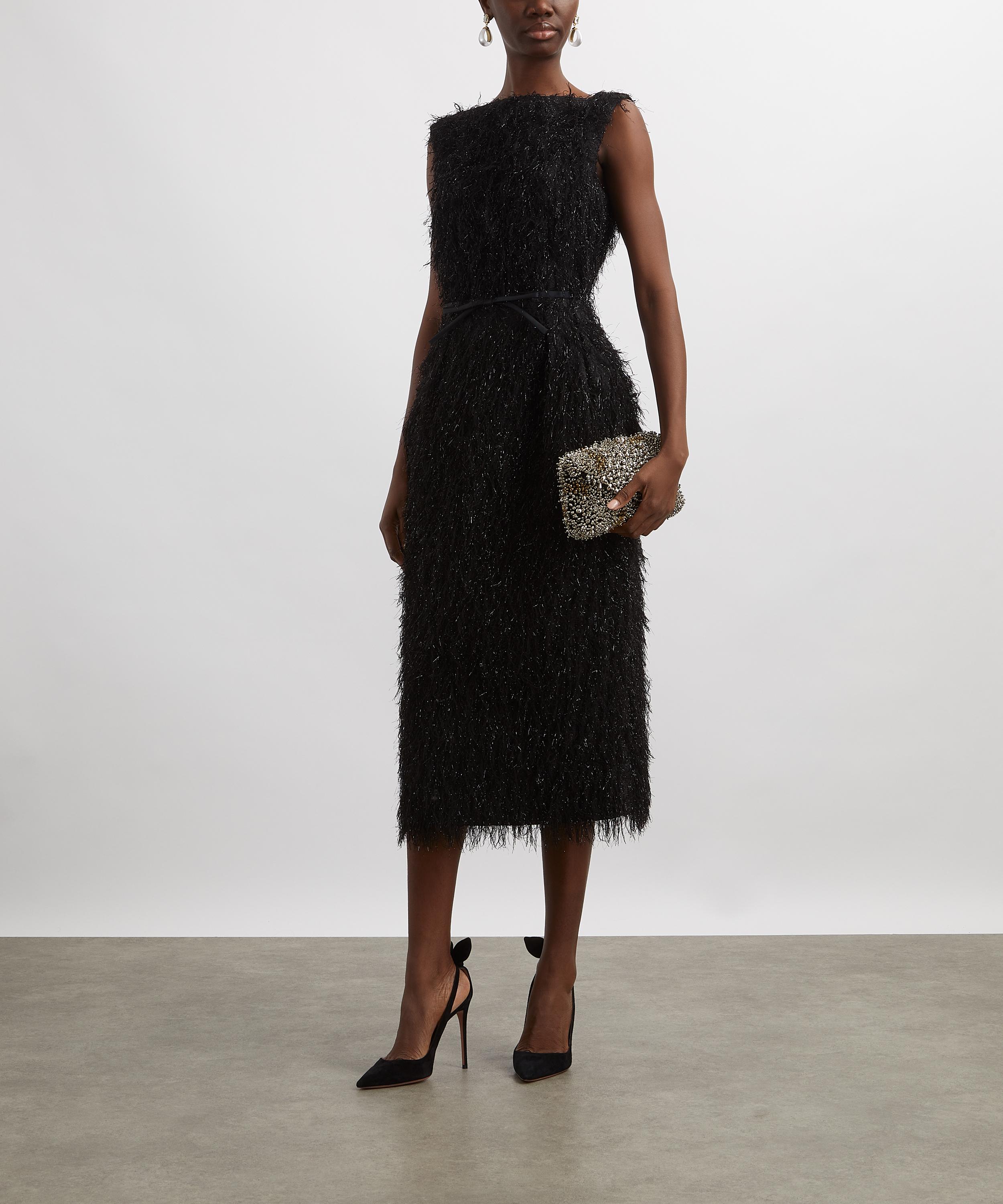 Erdem - Sleeveless Tweed Midi Pencil Dress image number 1