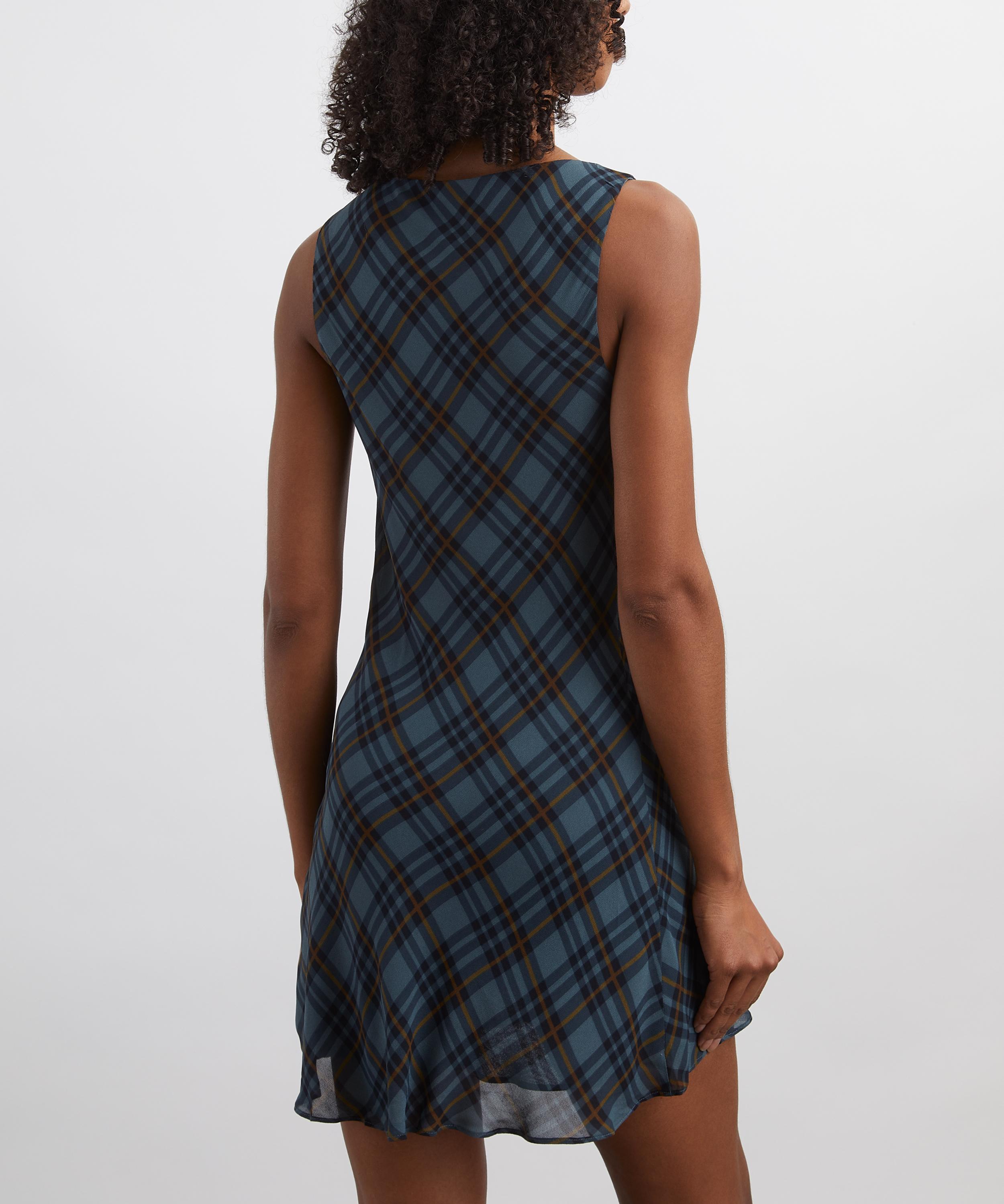 Reformation - Dale Slate Plaid Mini Dress image number 3