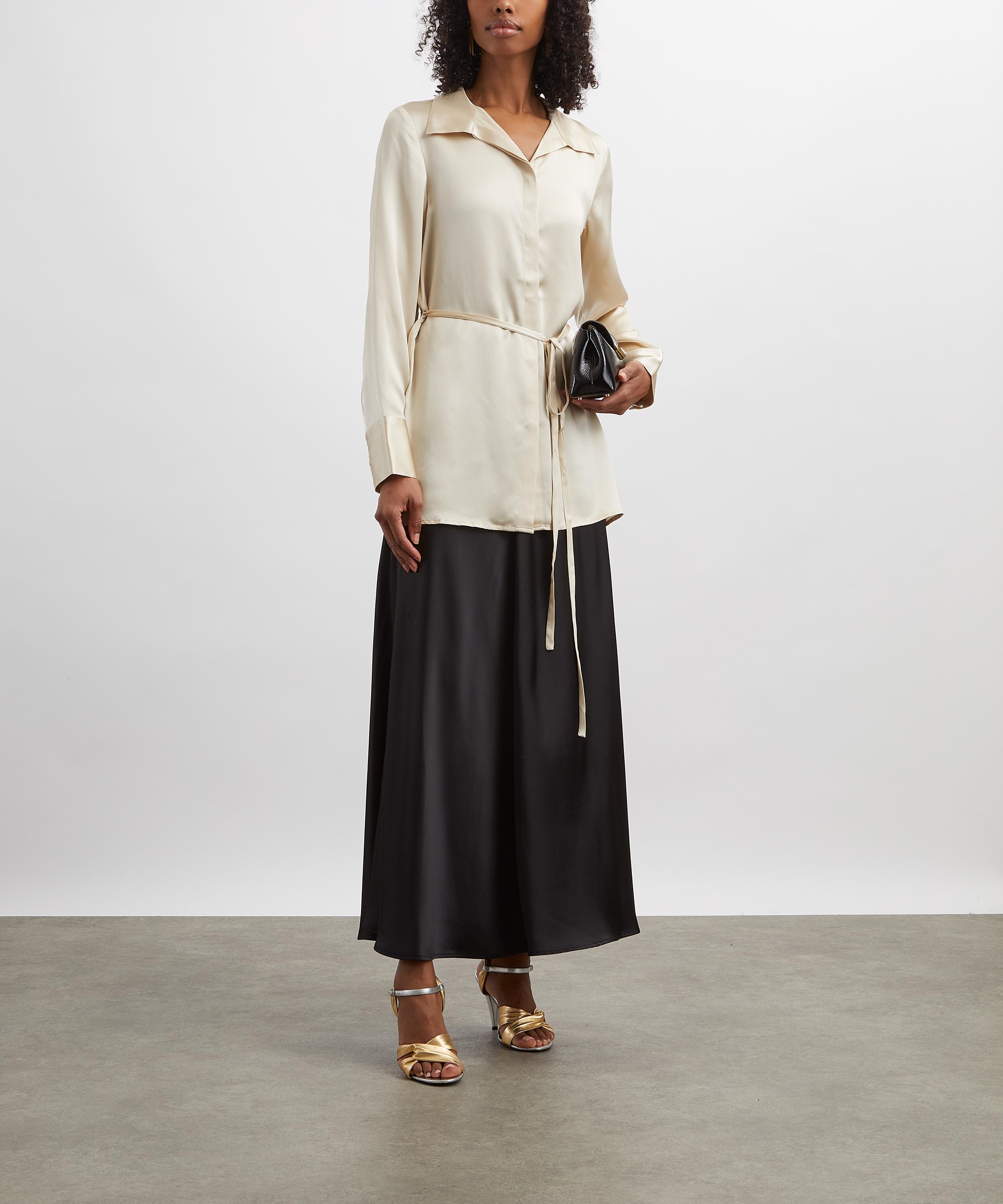 Reformation - Camilla Almond Silk Shirt image number 1