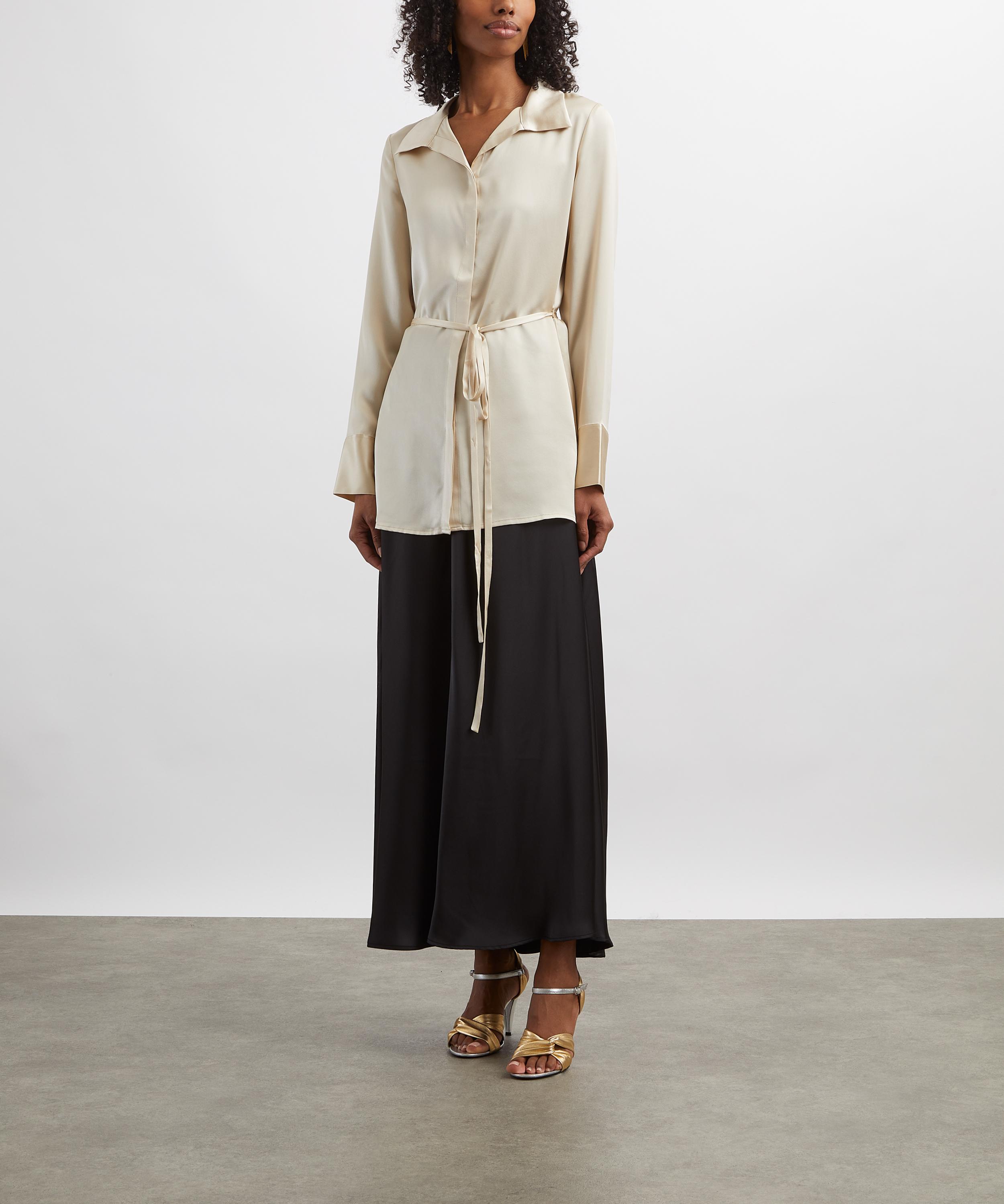 Reformation - Camilla Almond Silk Shirt image number 2