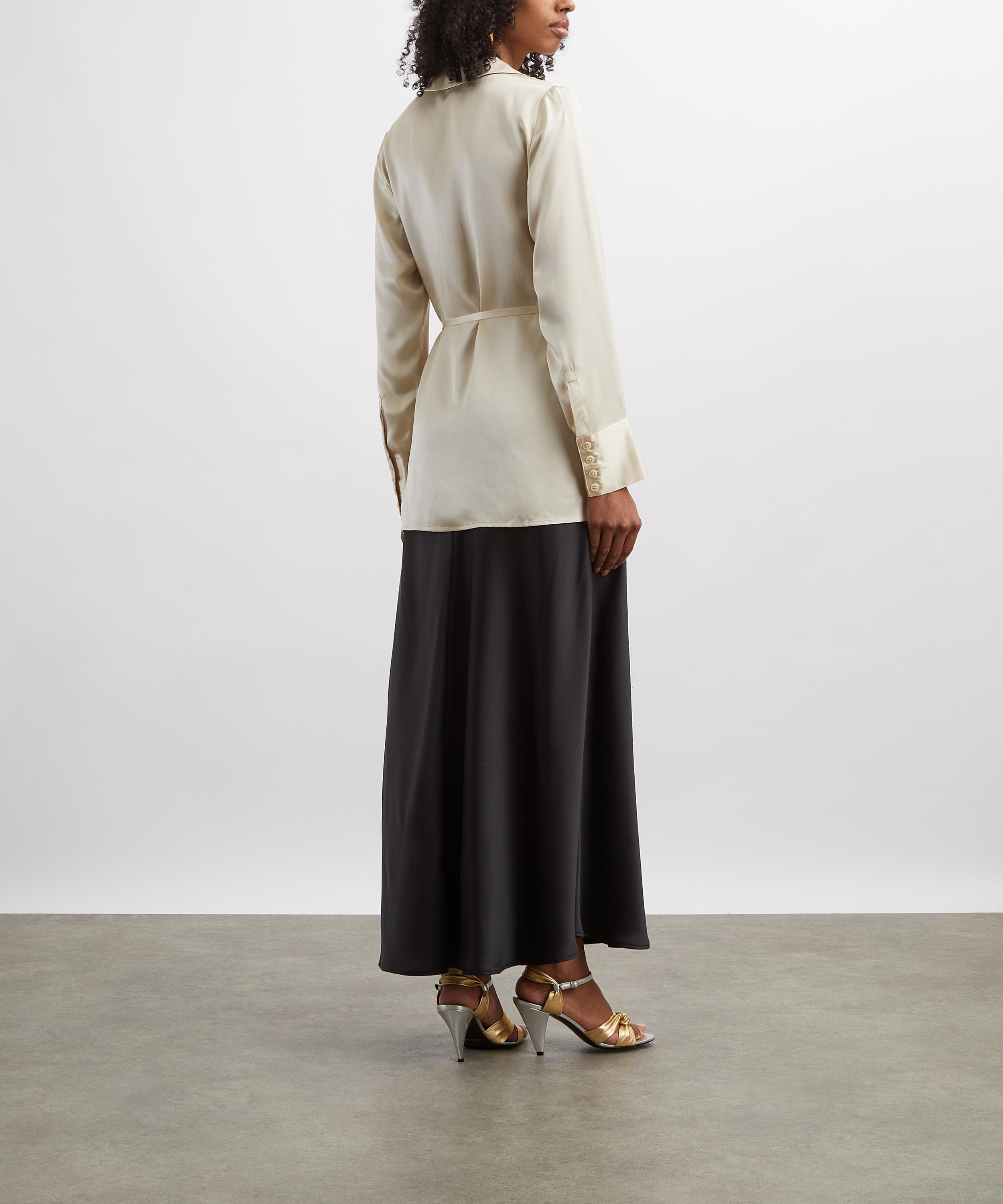 Reformation - Camilla Almond Silk Shirt image number 3