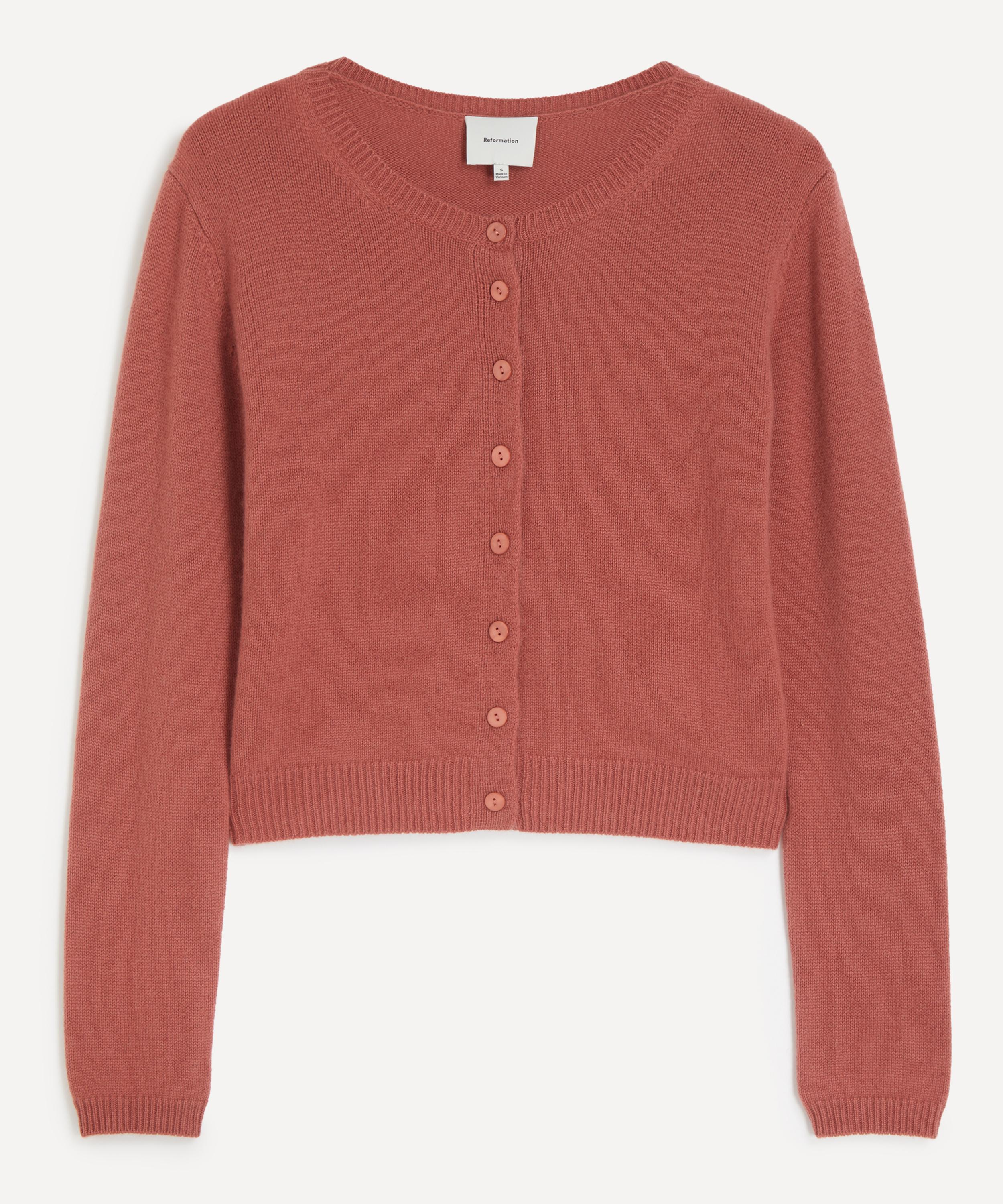 Reformation - Clara Rosewood Cashmere Cardigan&nbsp;