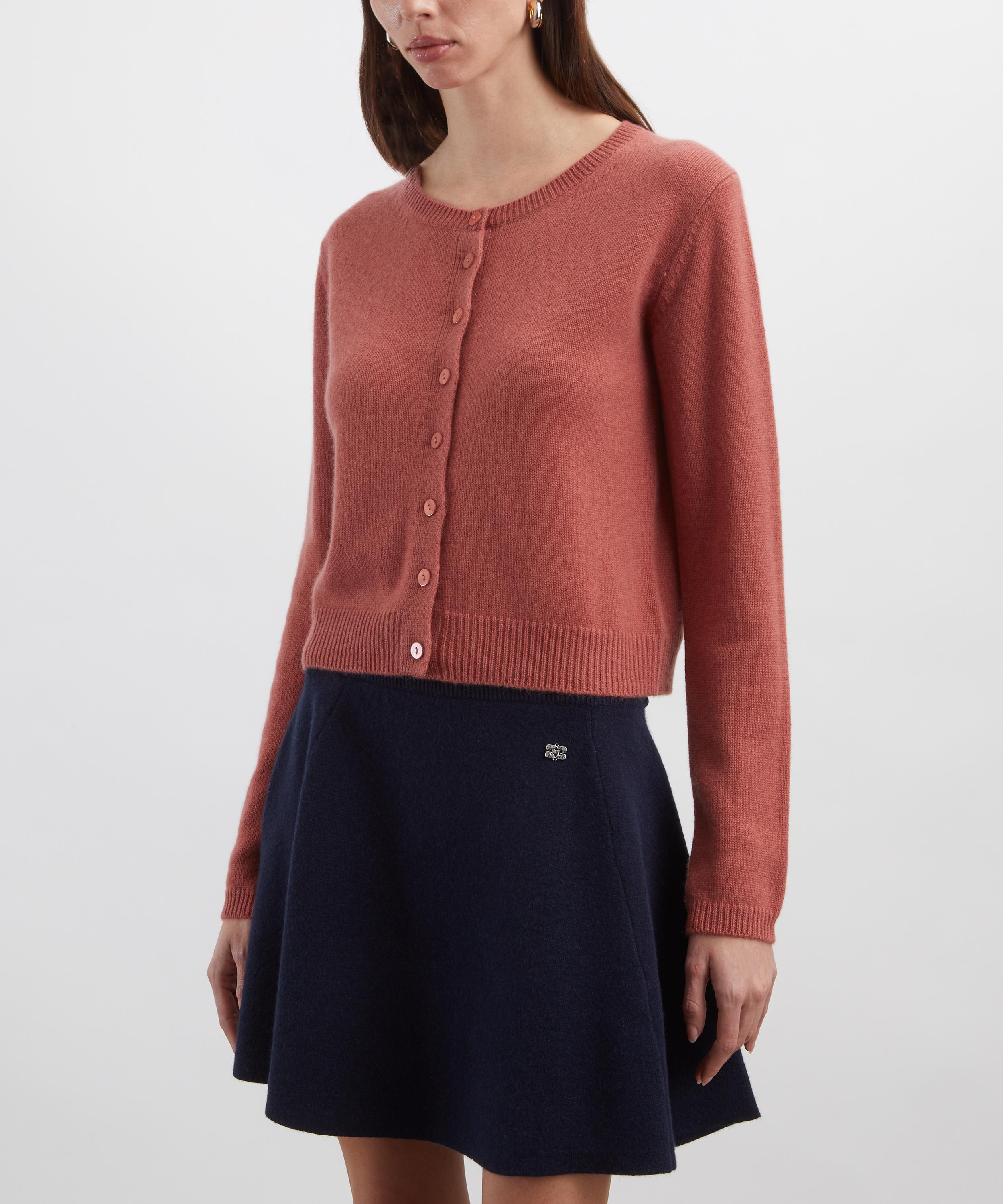 Reformation - Clara Rosewood Cashmere Cardigan&nbsp; image number 2