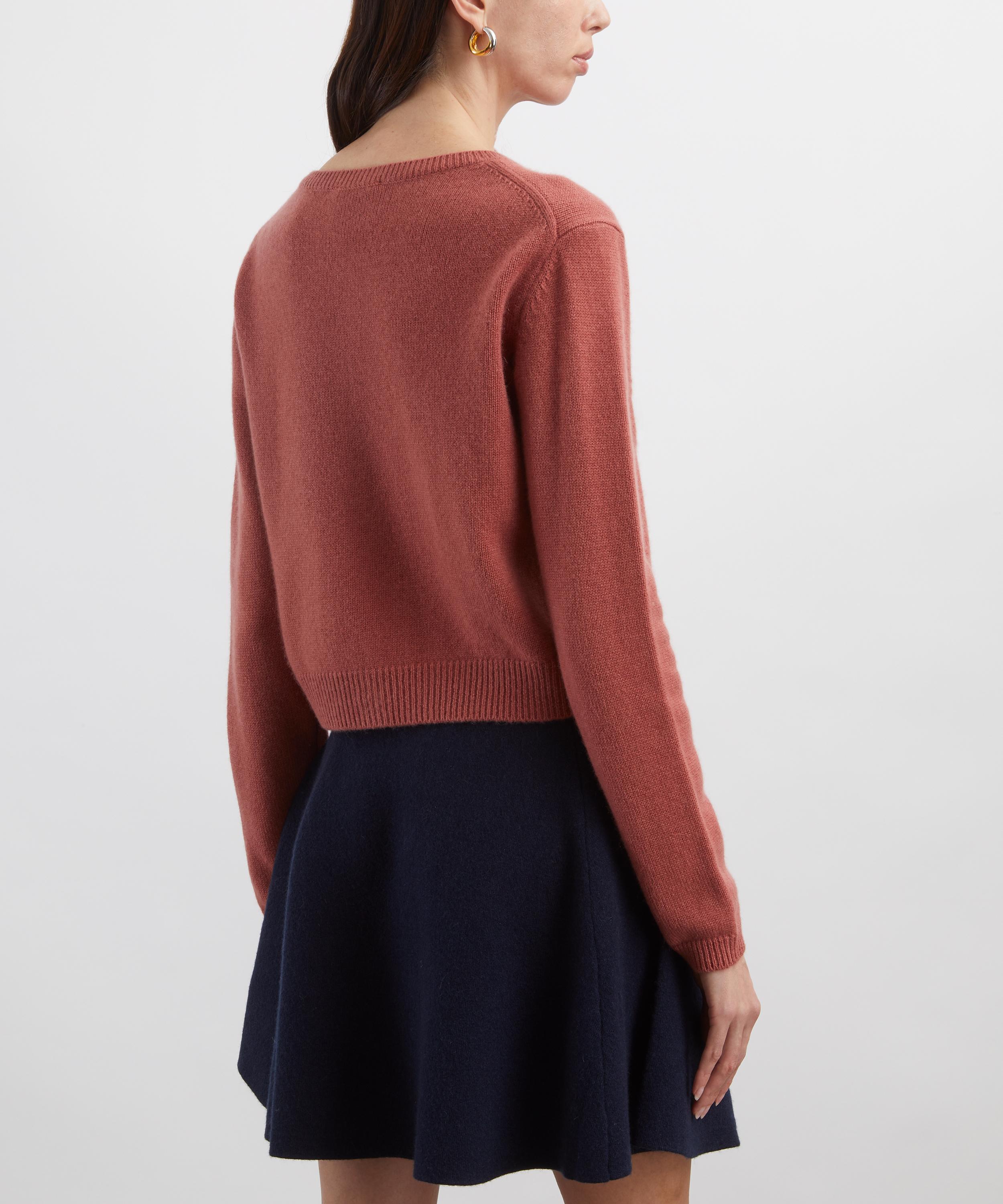 Reformation - Clara Rosewood Cashmere Cardigan&nbsp; image number 3