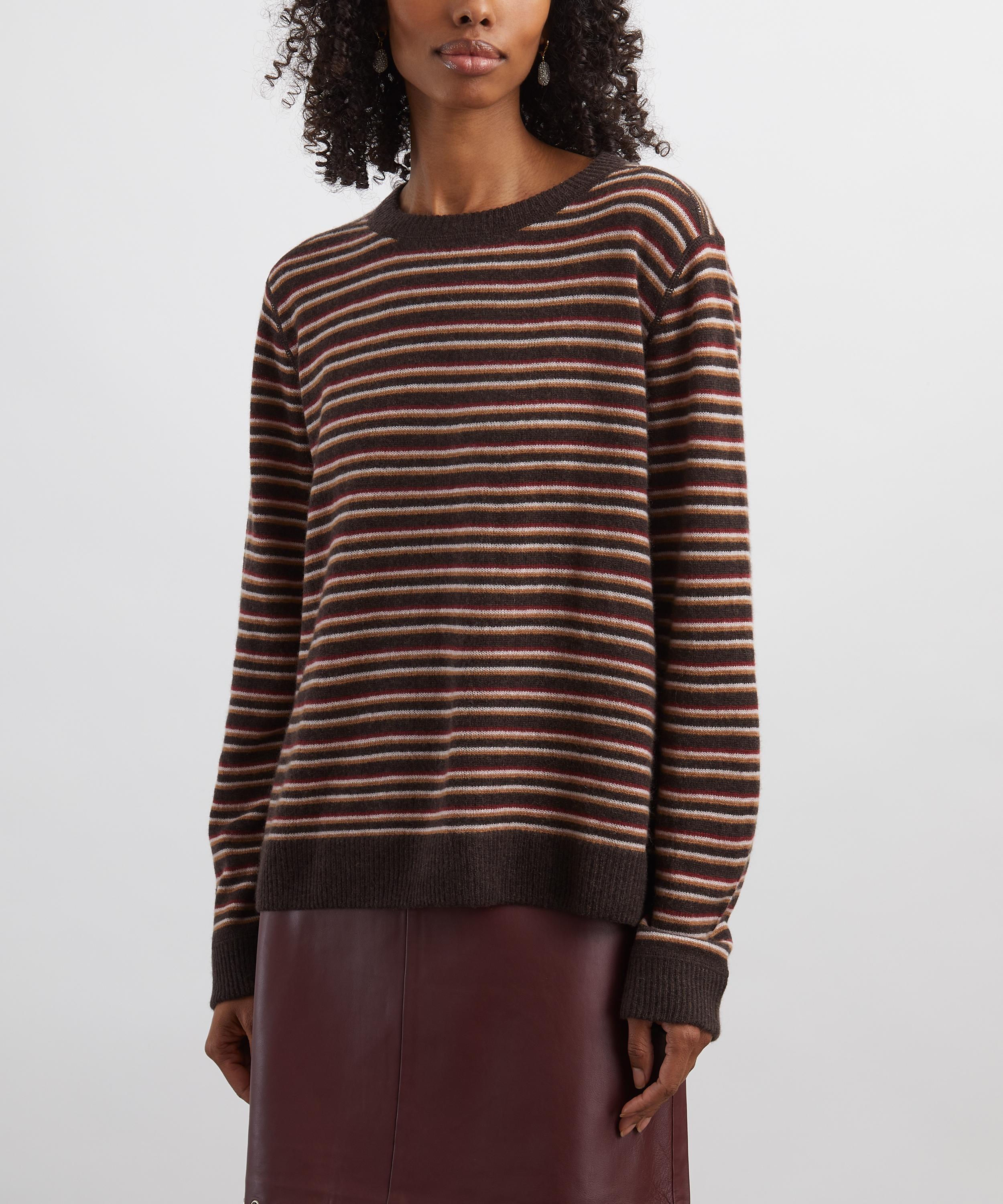 Reformation - Cashmere Multi Stripe Jumper image number 2