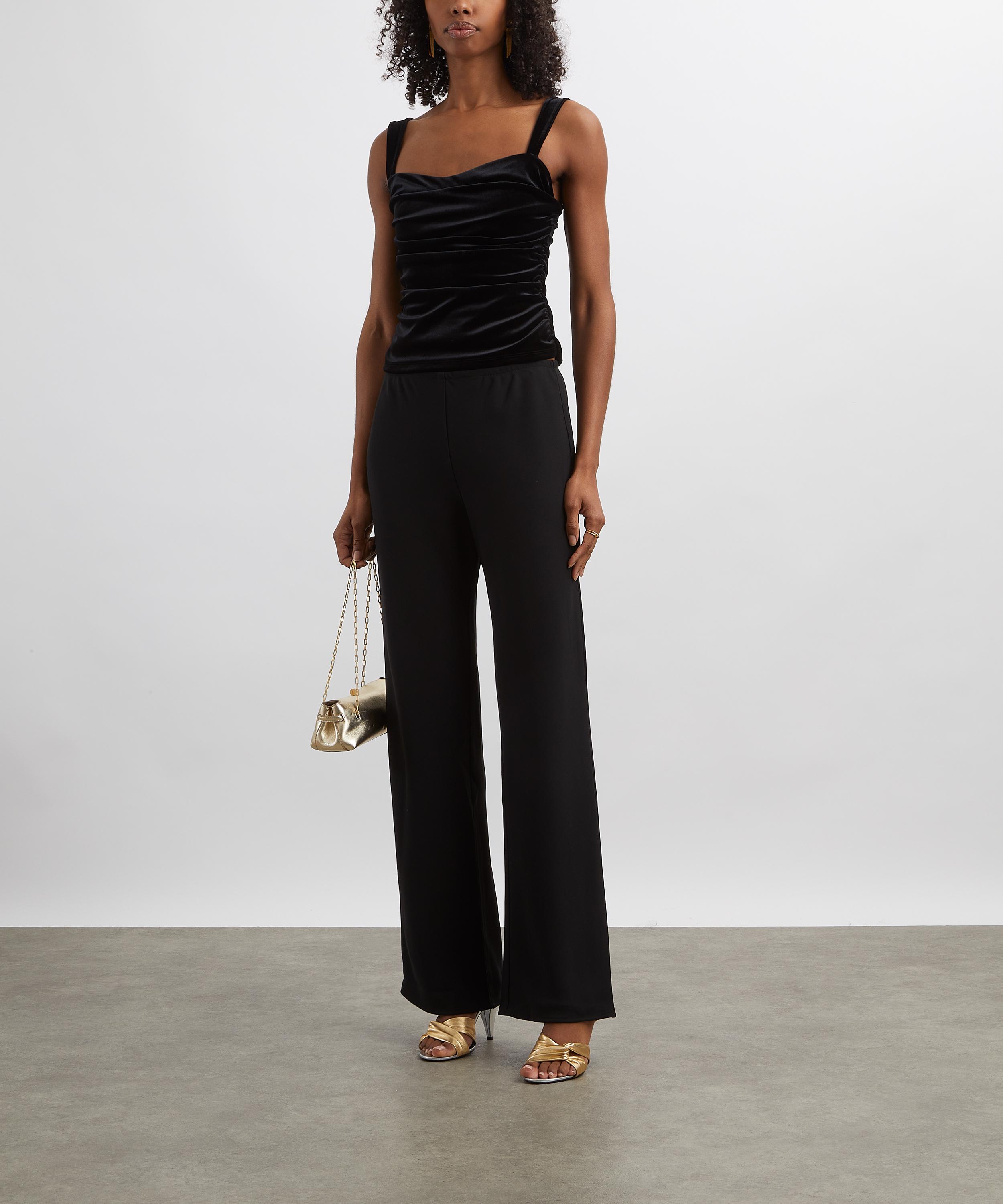 Reformation - Gale Satin Mis-Rise Bias Trousers image number 1