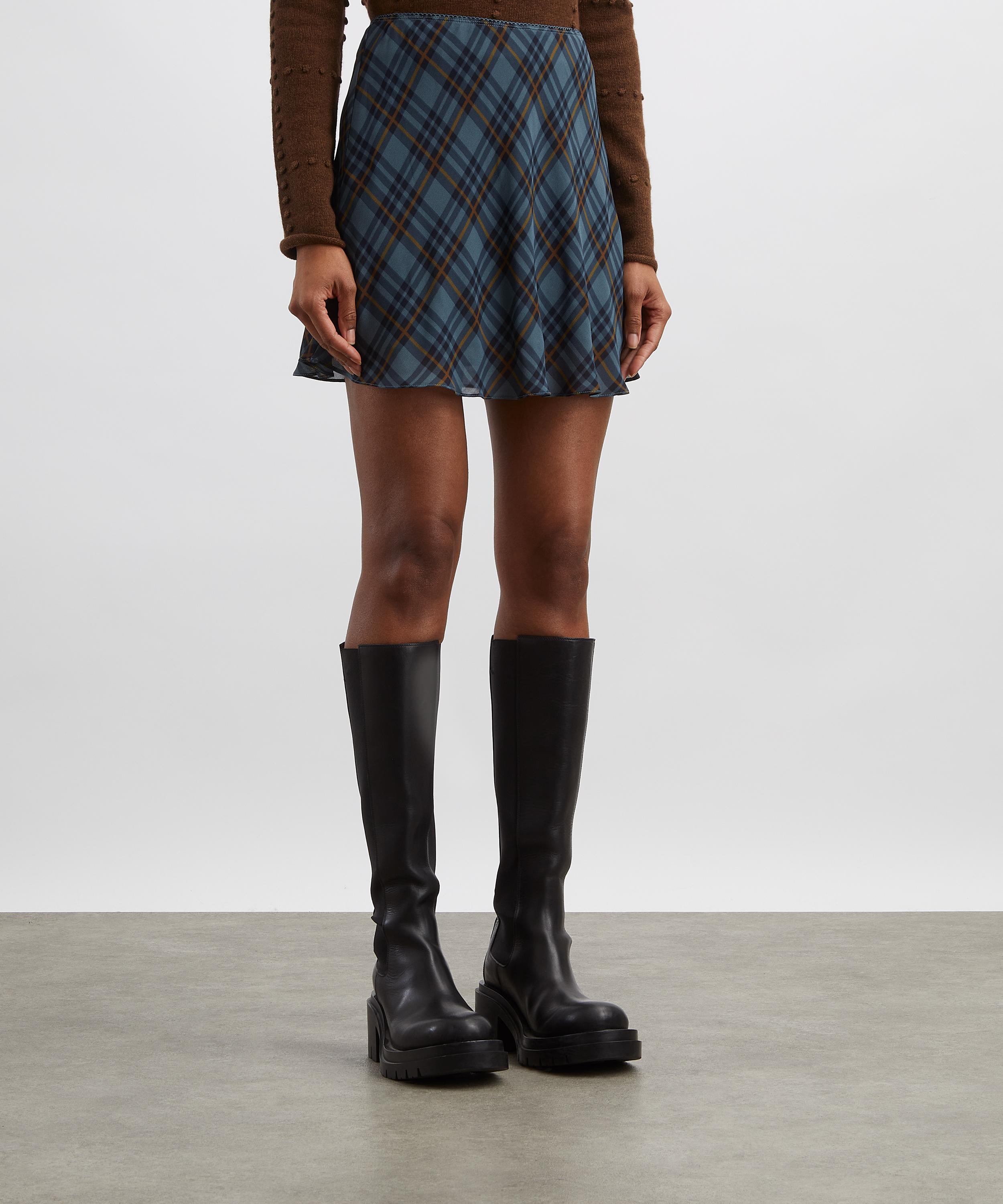 Reformation - Brandy Slate Plaid Mini Skirt image number 2