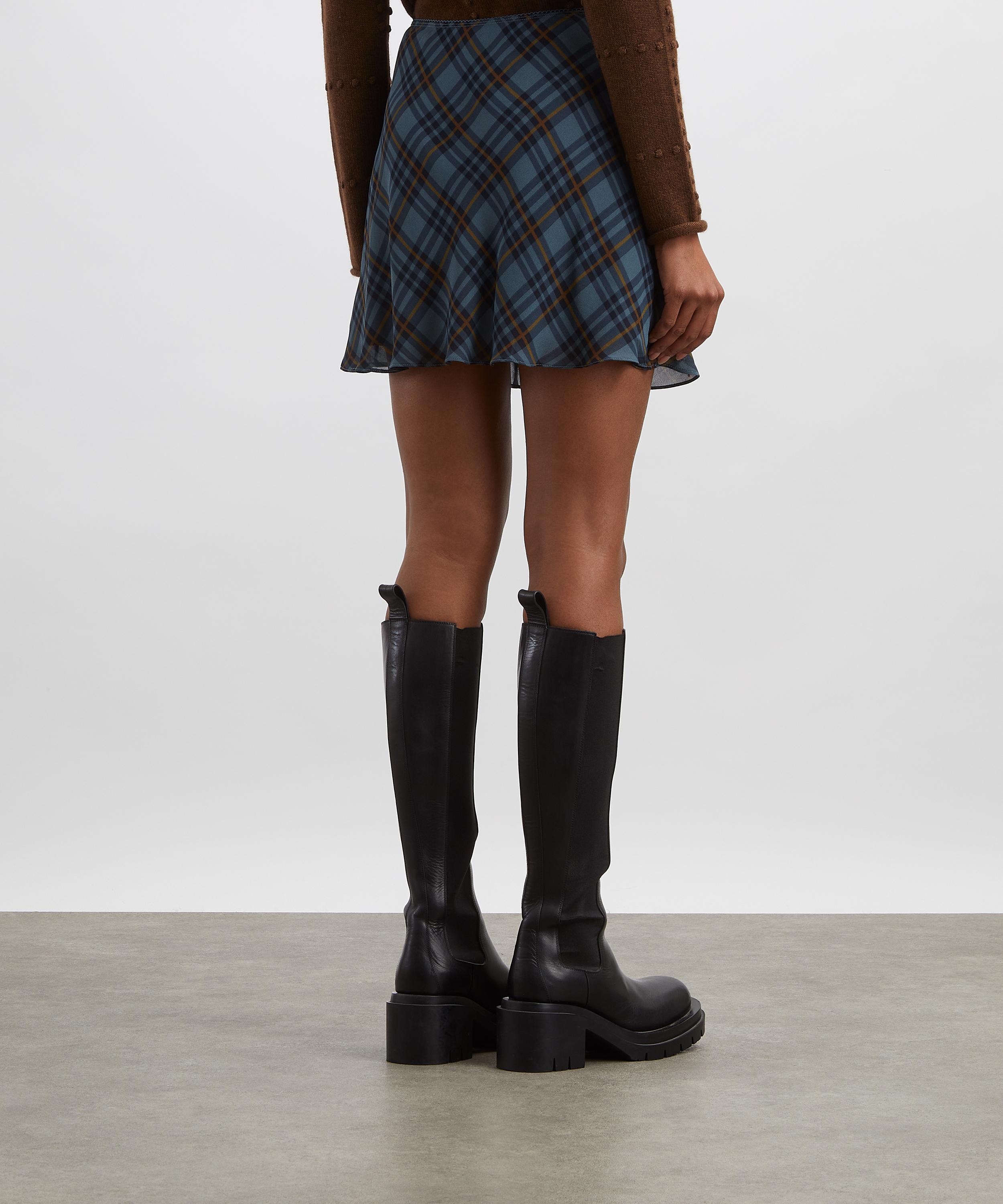 Reformation - Brandy Slate Plaid Mini Skirt image number 3