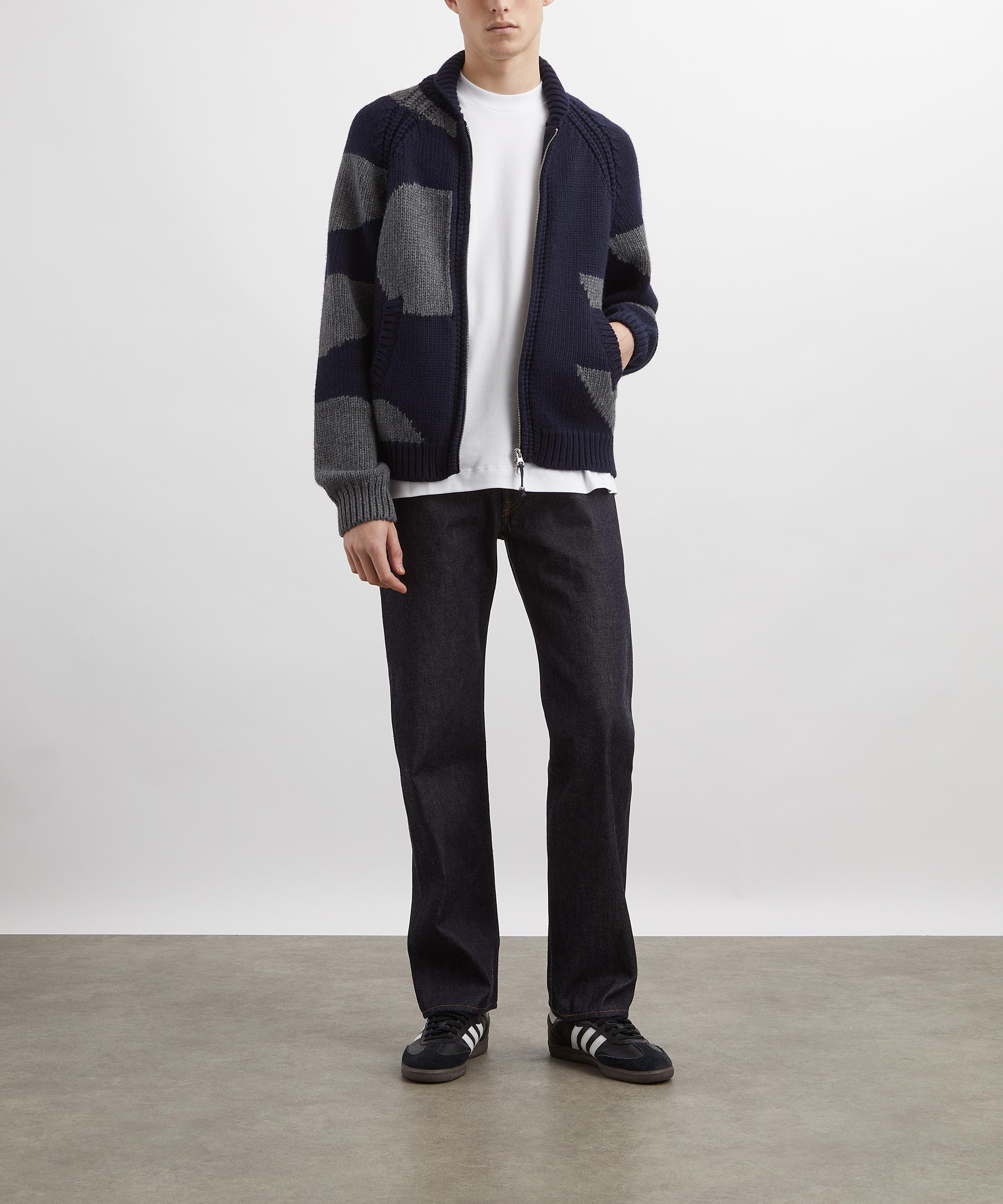 Folk - Navy Curve Cardigan image number 1