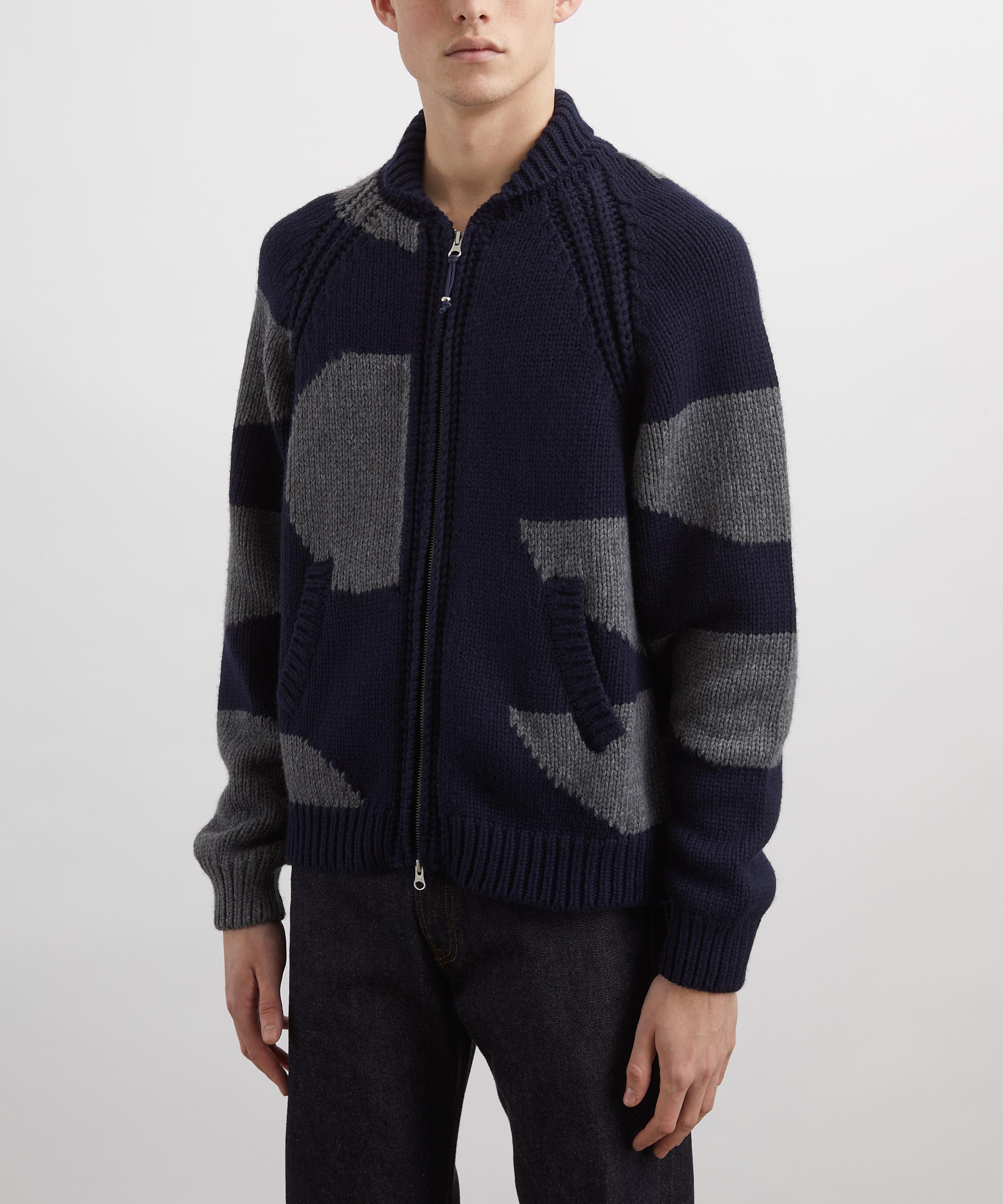 Folk - Navy Curve Cardigan image number 2