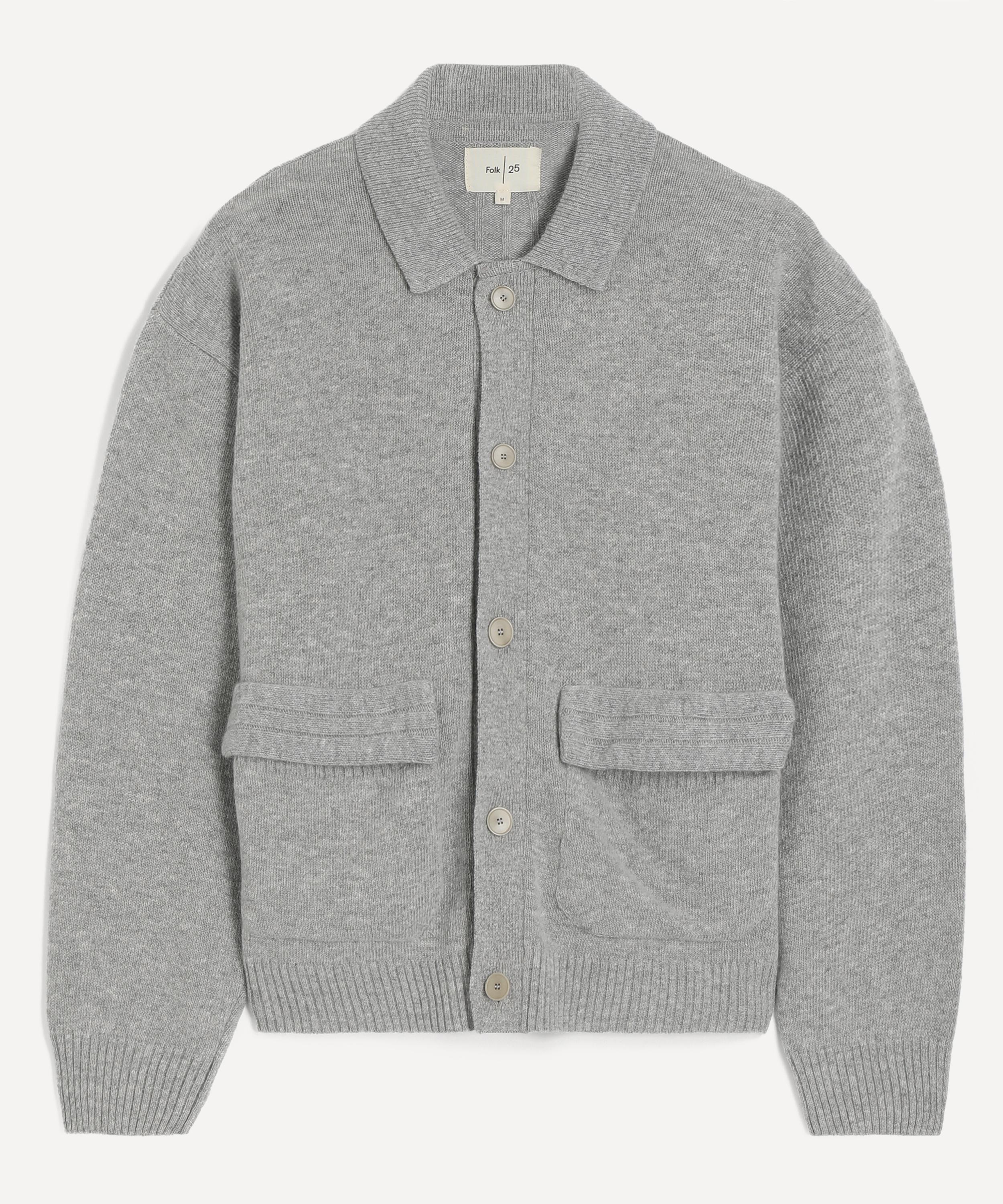 Folk - Silver Rib Collared Cardigan