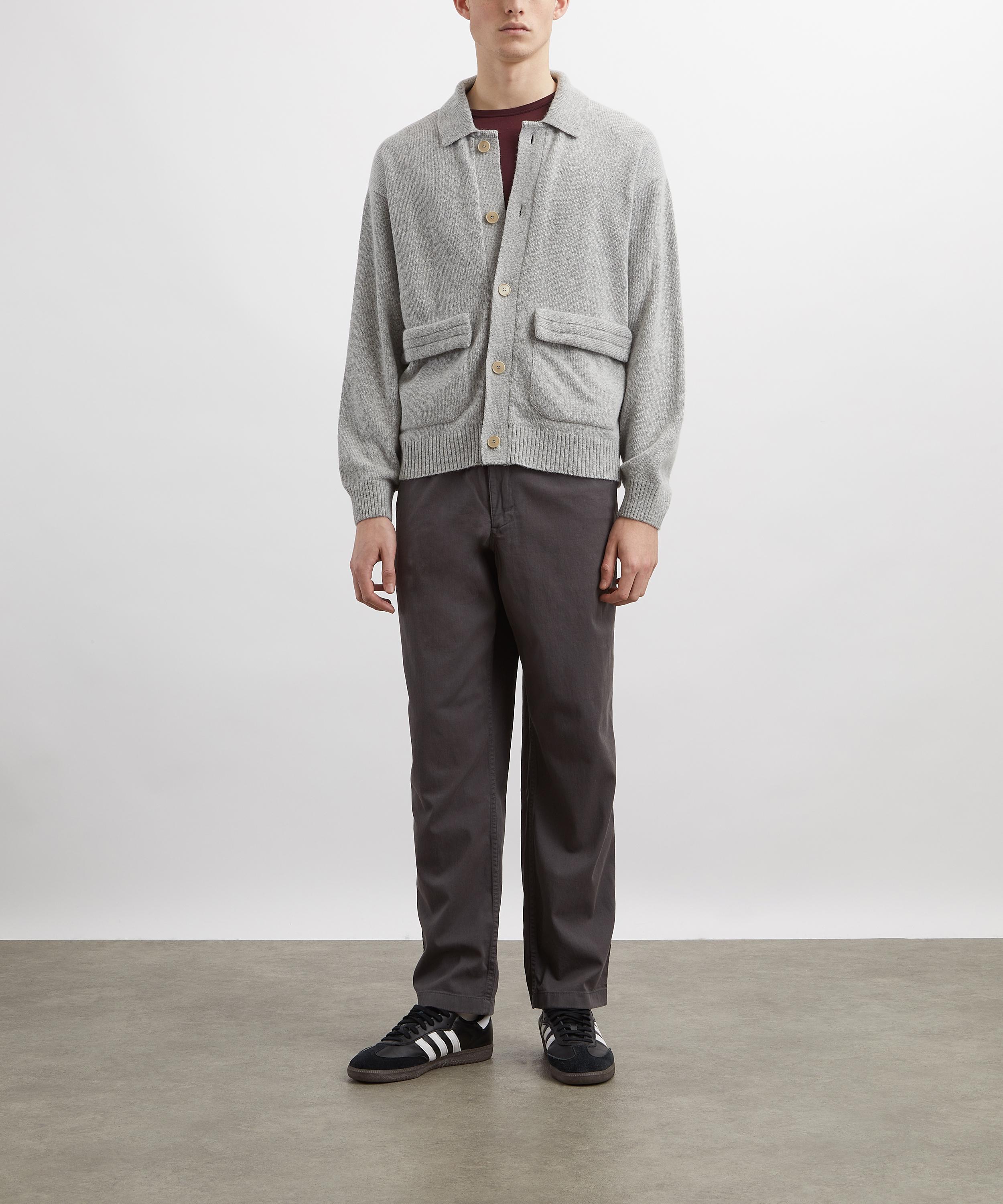 Folk - Silver Rib Collared Cardigan image number 1