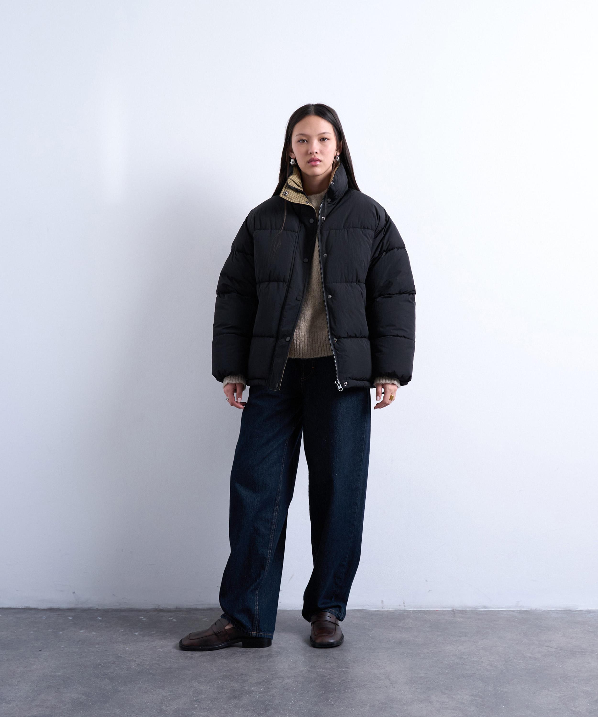 TOPSHOP - Internal Check Puffer Jacket image number 1