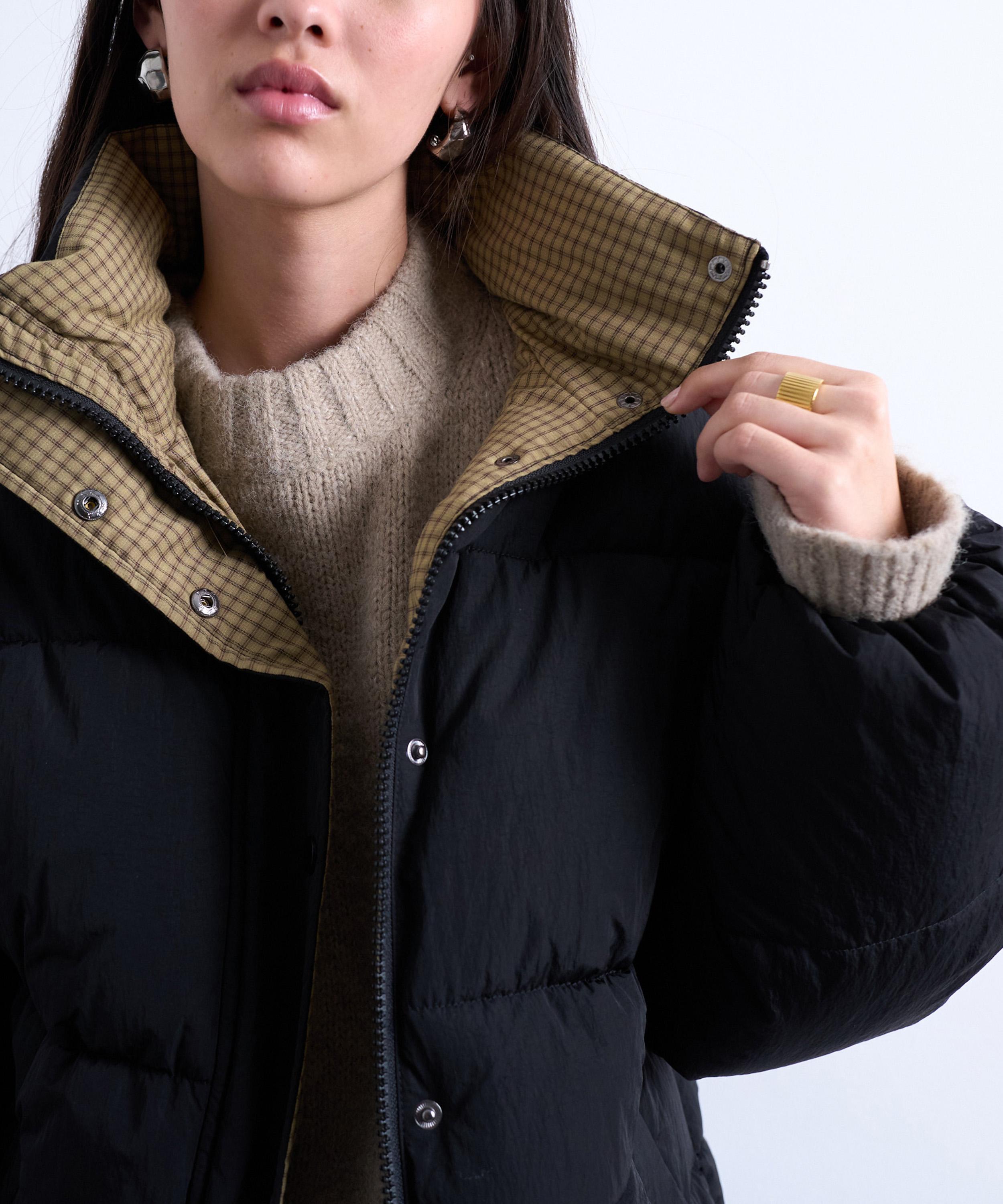 TOPSHOP - Internal Check Puffer Jacket image number 2