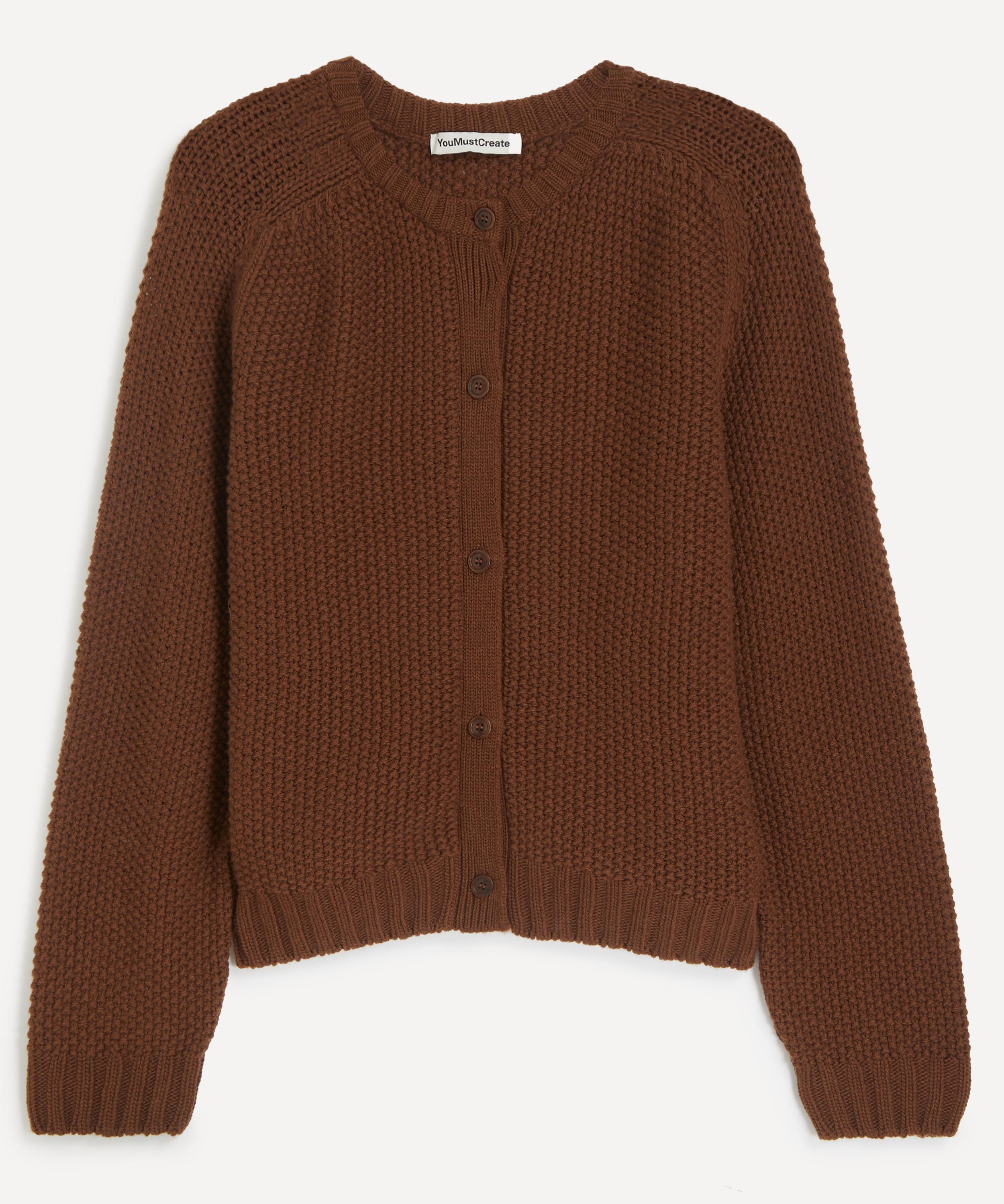 YMC - Atomic Brown Merino Wool Cardigan