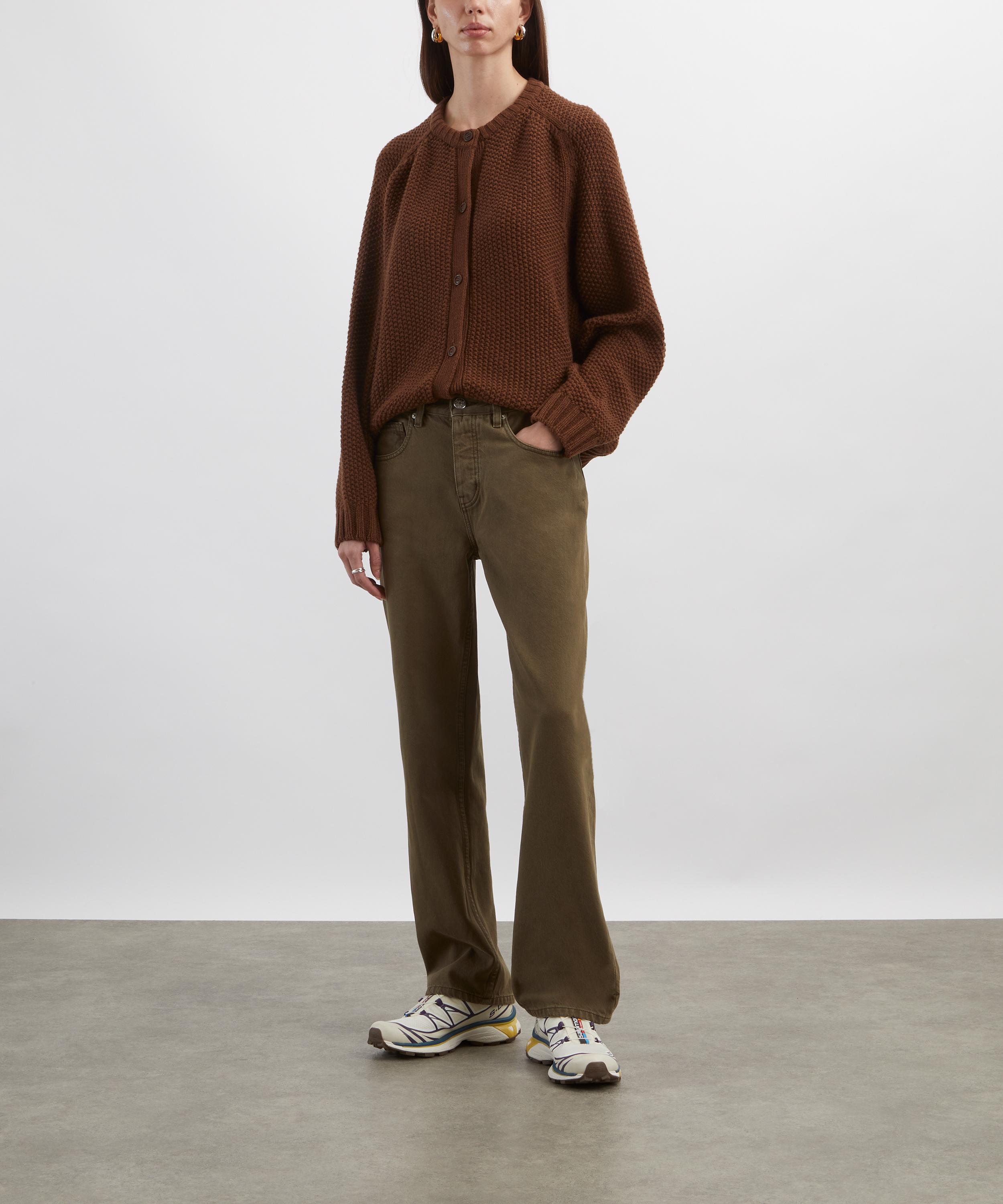 YMC - Atomic Brown Merino Wool Cardigan image number 1