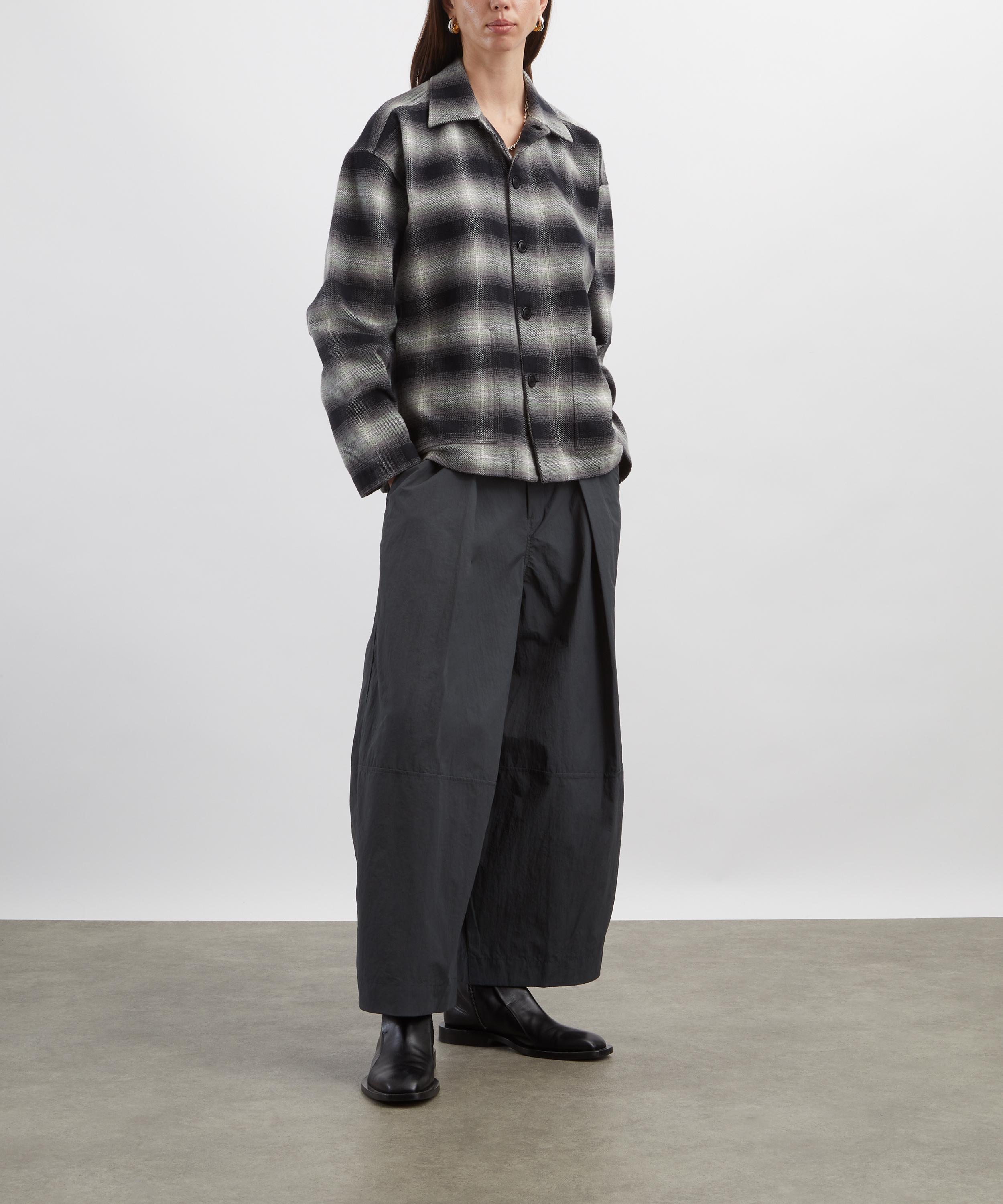 YMC - Grey Deadbeat Wide-Leg Trousers image number 1