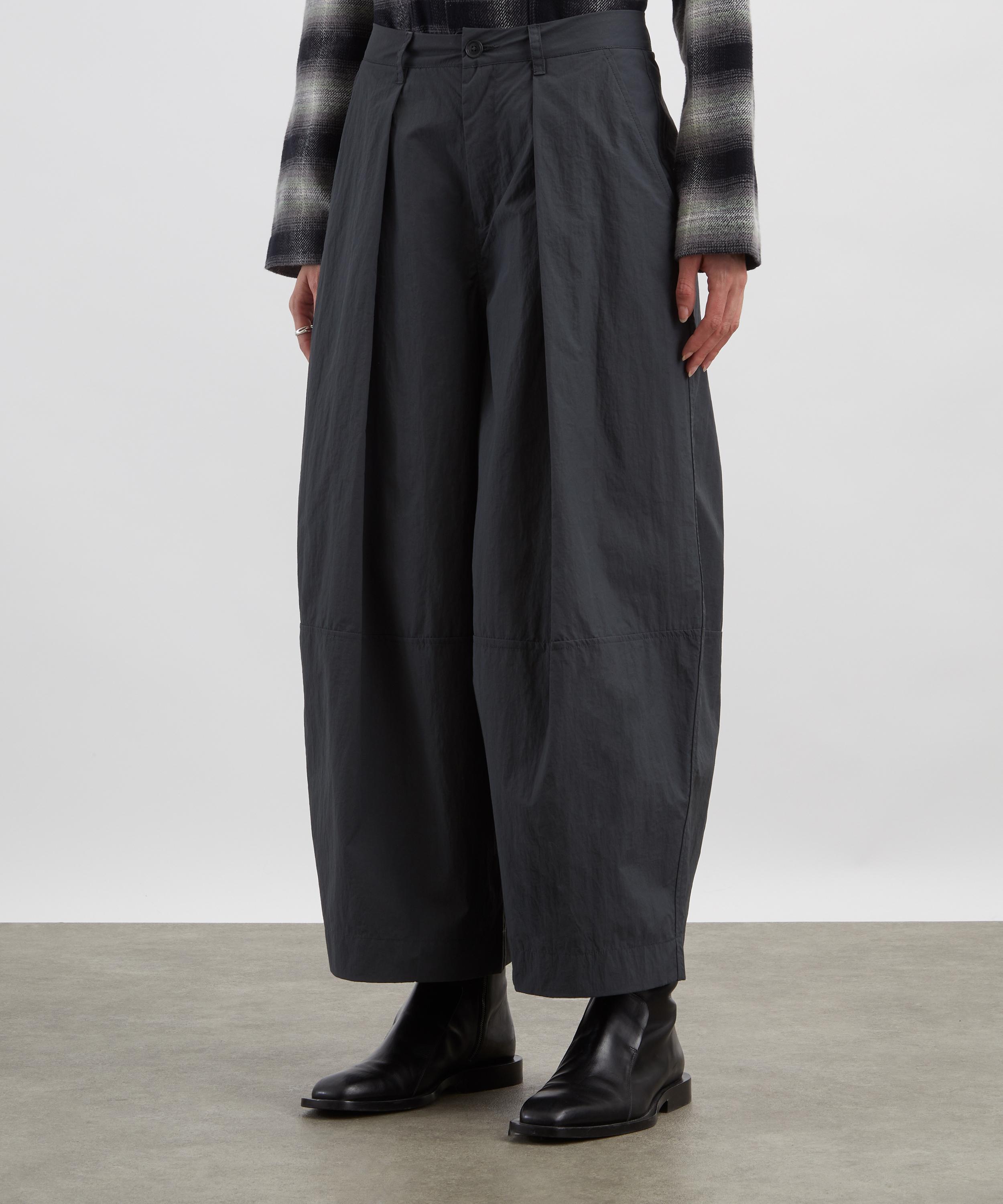 YMC - Grey Deadbeat Wide-Leg Trousers image number 2
